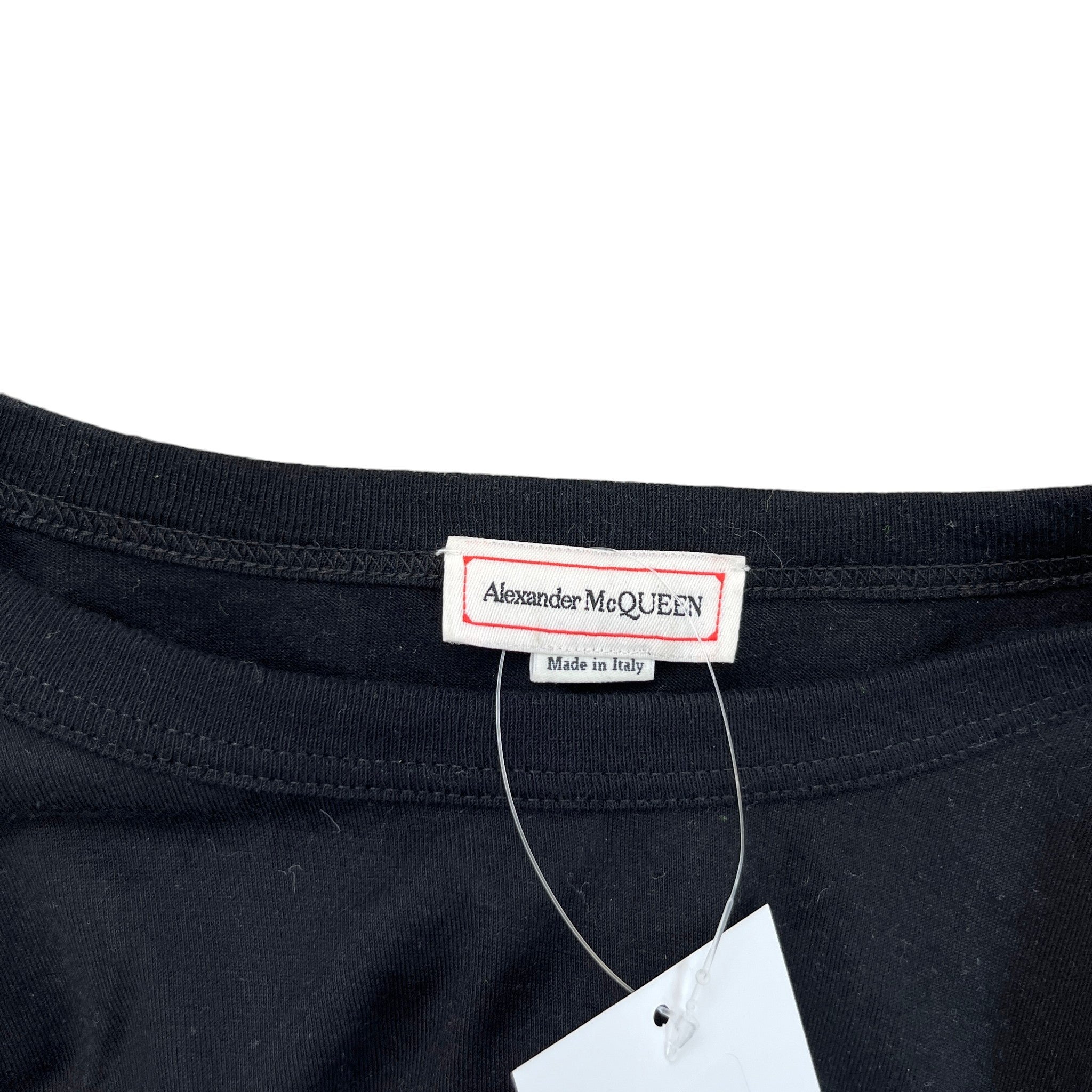 Men's Floral Skull Print T-Shirt Black Size M