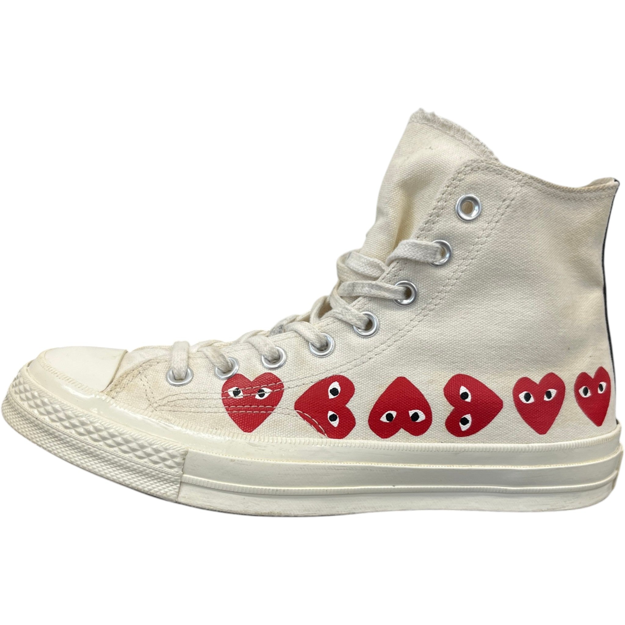 Men's X Comme Des Garçons Play Chuck 70 High Top High Trainers White Size EU 42 / UK 8