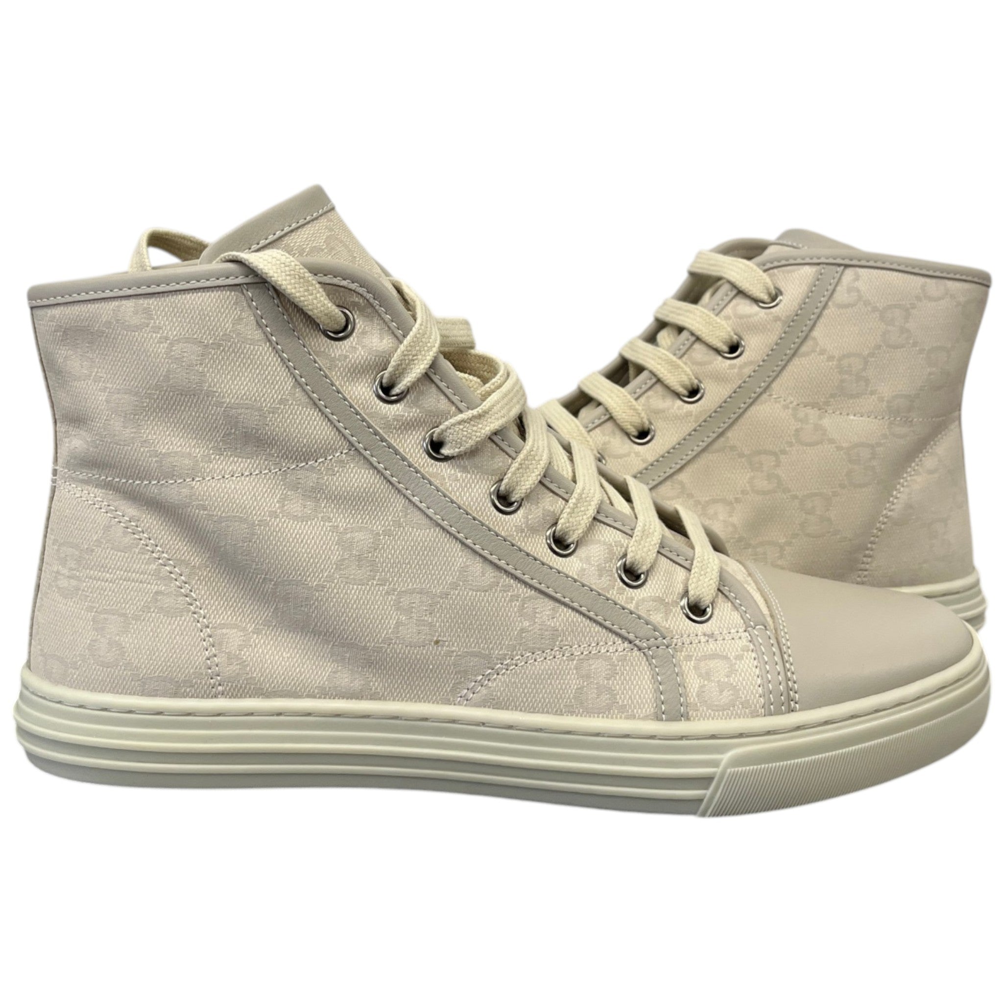 Women's Gg Supreme High Trainers Cream Size EU 38.5 / UK 5.5