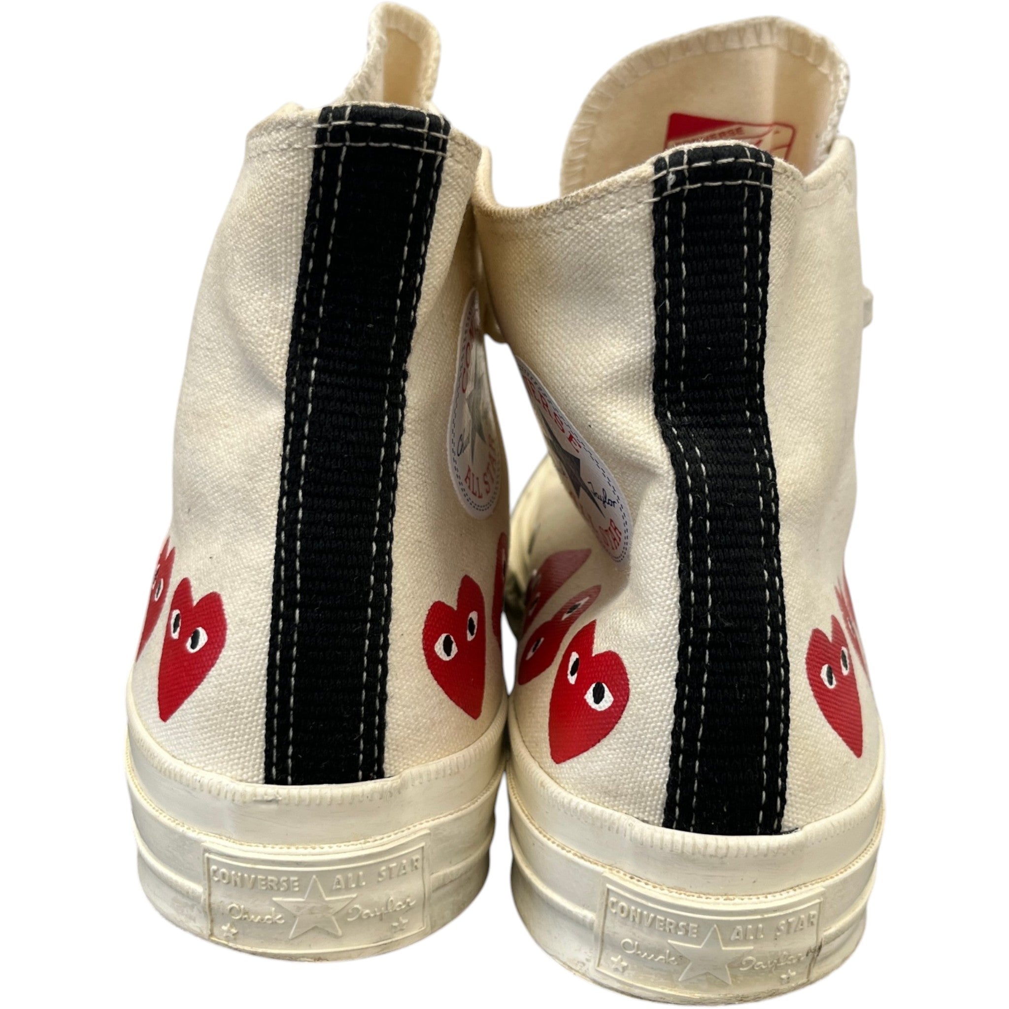 Men's X Comme Des Garçons Play Chuck 70 High Top High Trainers White Size EU 42 / UK 8