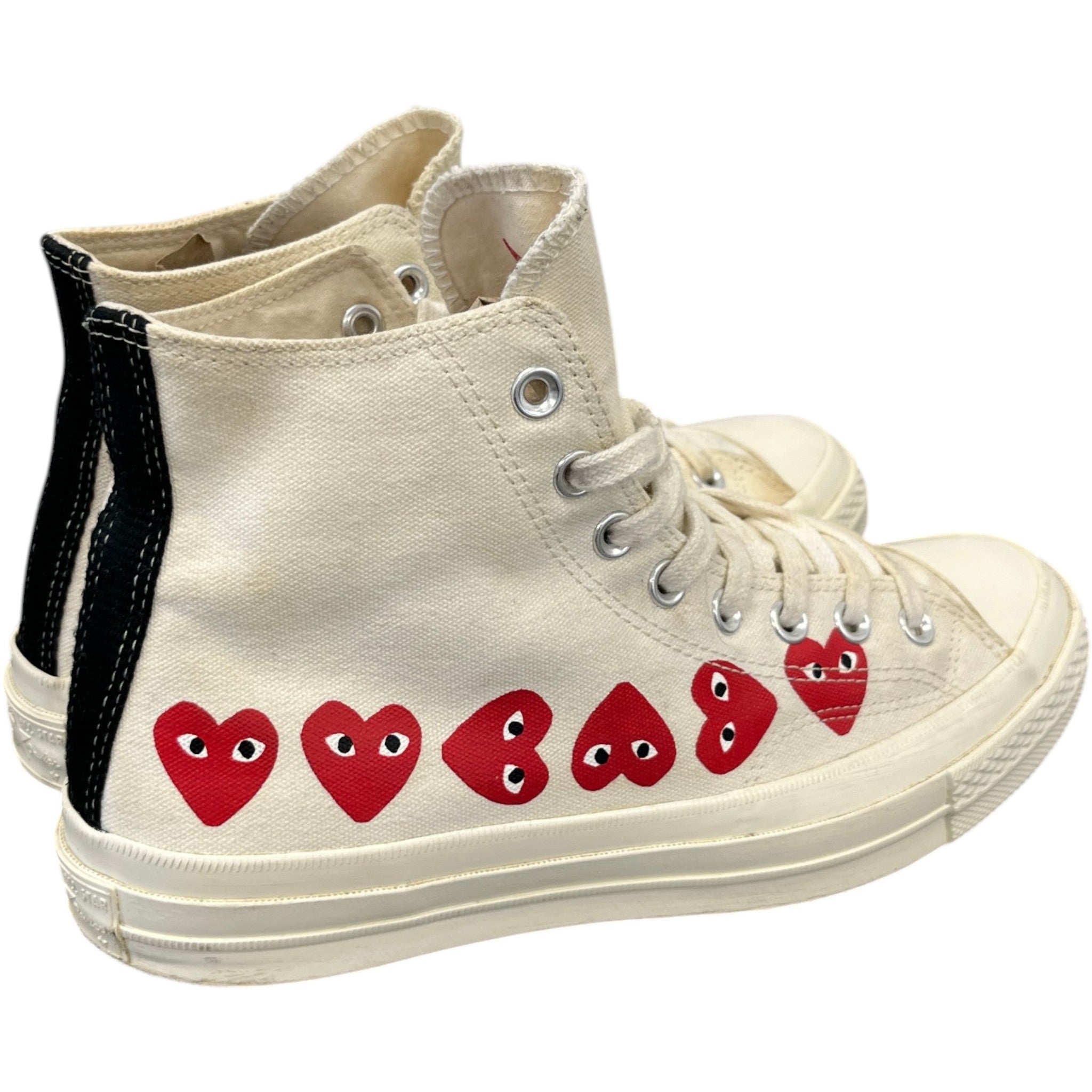 Men's X Comme Des Garçons Play Chuck 70 High Top High Trainers White Size EU 42 / UK 8