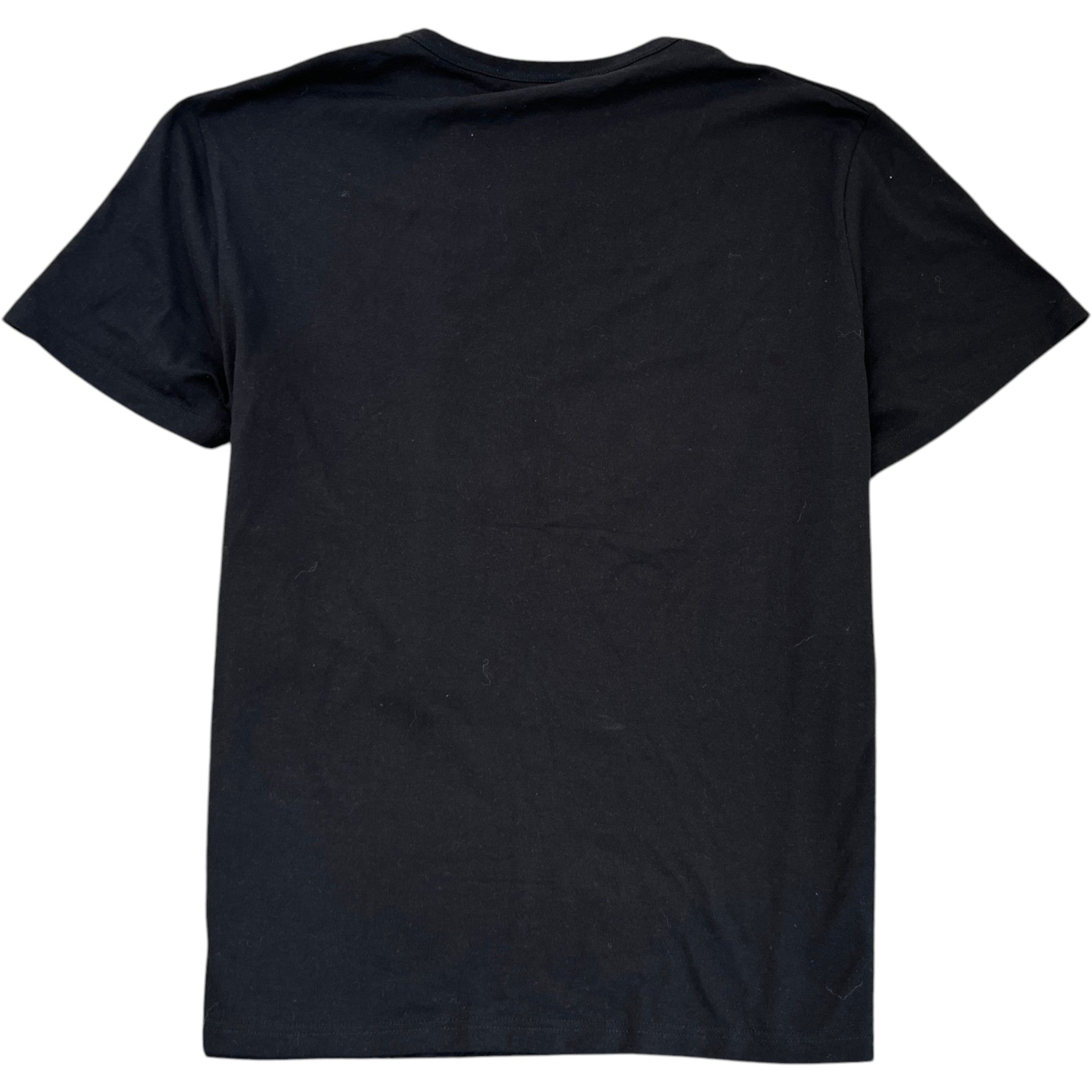 Men's Floral Skull Print T-Shirt Black Size M