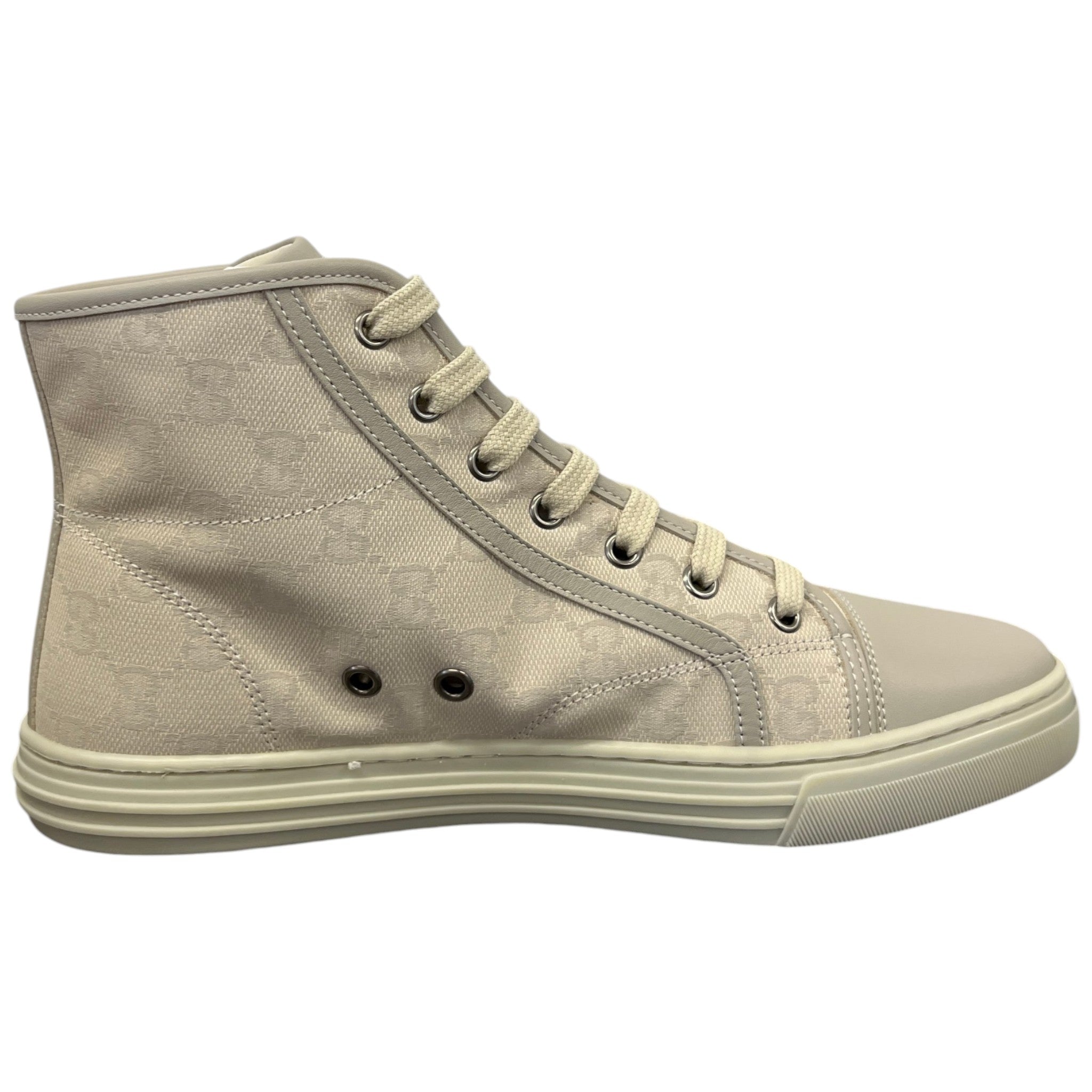 Women's Gg Supreme High Trainers Cream Size EU 38.5 / UK 5.5