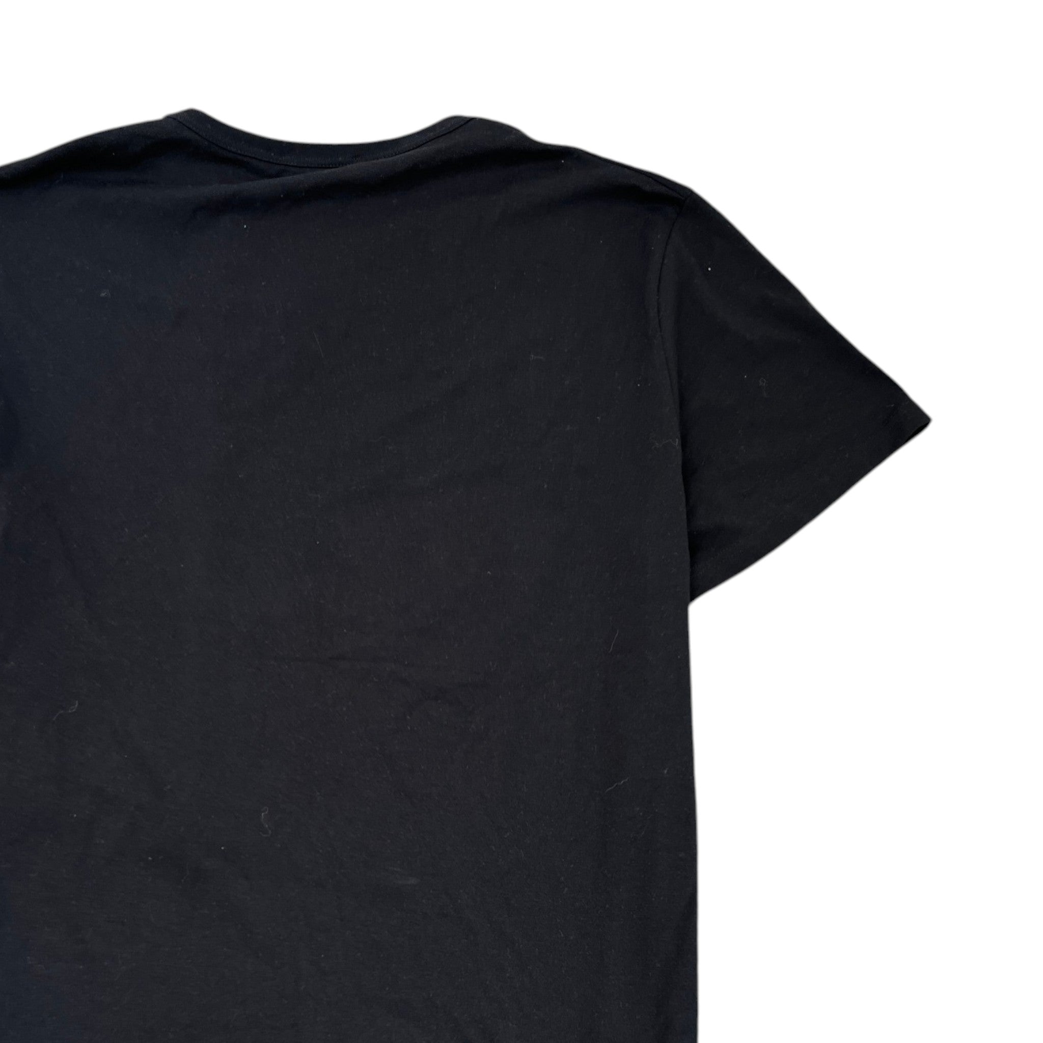 Men's Floral Skull Print T-Shirt Black Size M