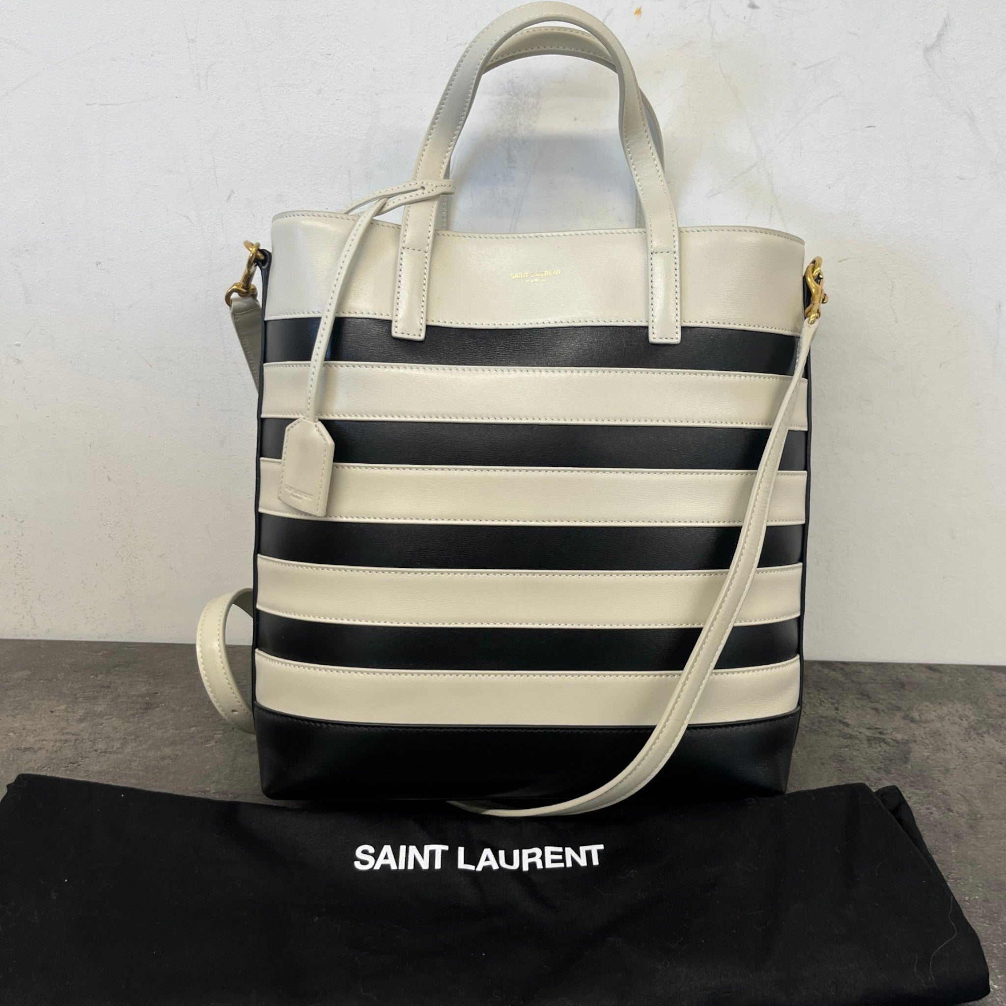 Women's Shopping Toy In Leather Bag Black