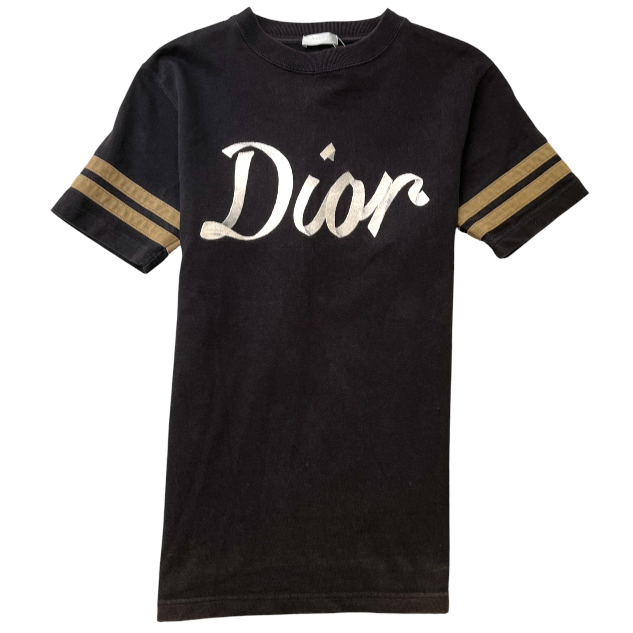 Men's Embroidered Logo T-Shirt Black Size XS