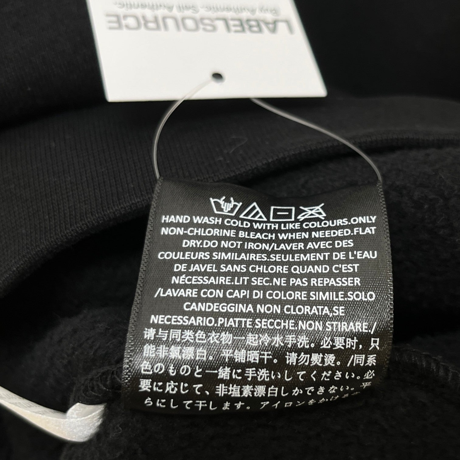 Men's Logo Print Sweatshirt Black Size S