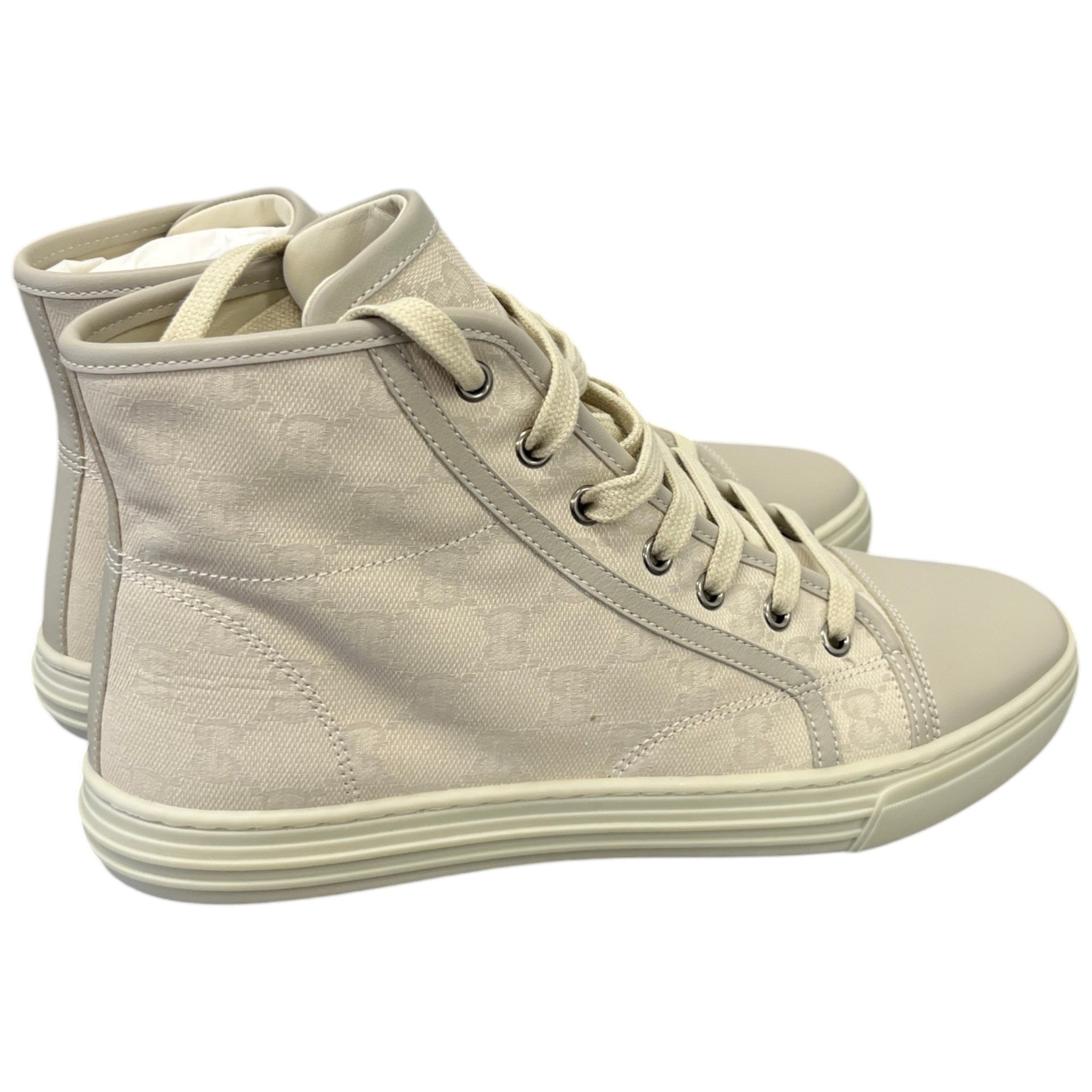 Women's Gg Supreme High Trainers Cream Size EU 38.5 / UK 5.5