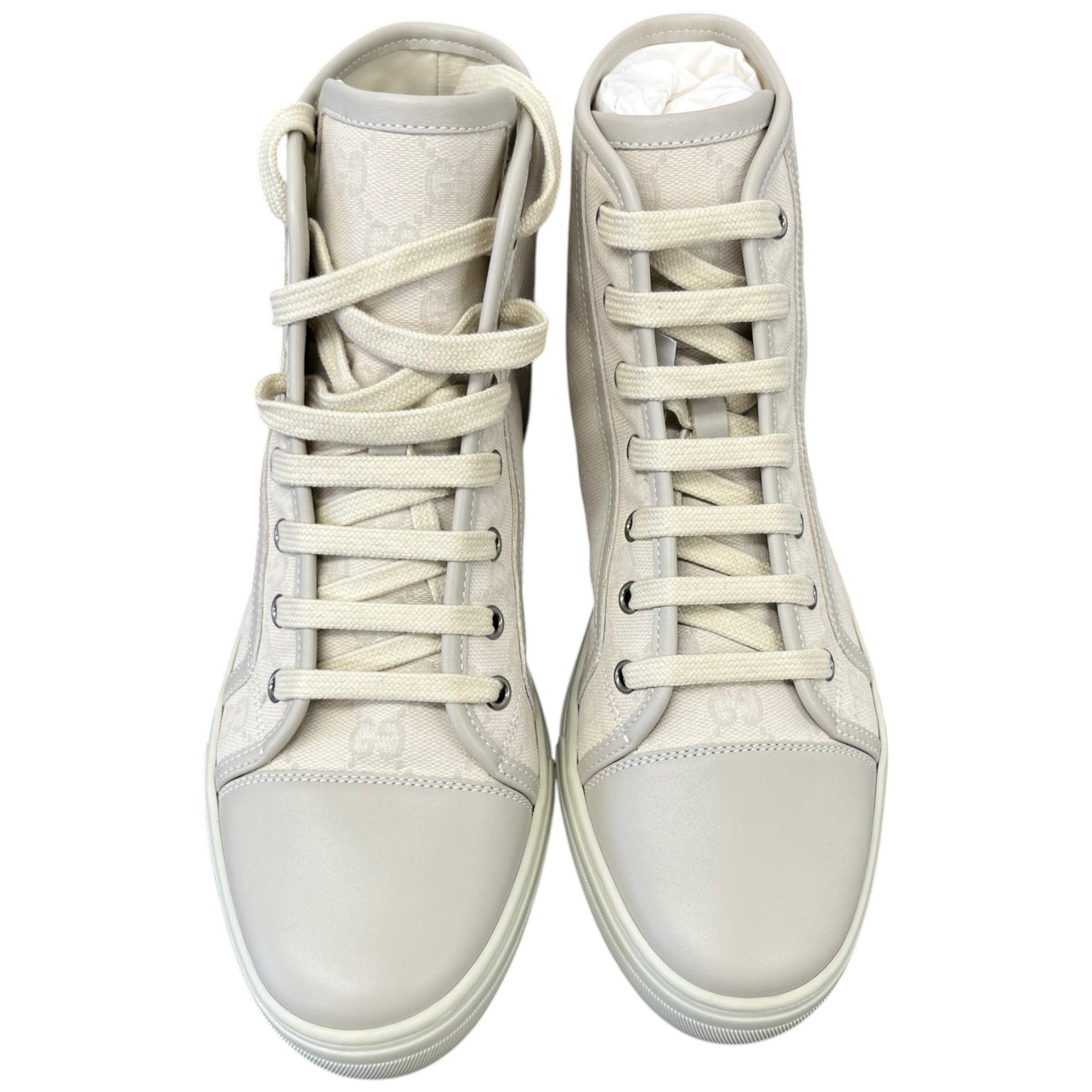 Women's Gg Supreme High Trainers Cream Size EU 38.5 / UK 5.5