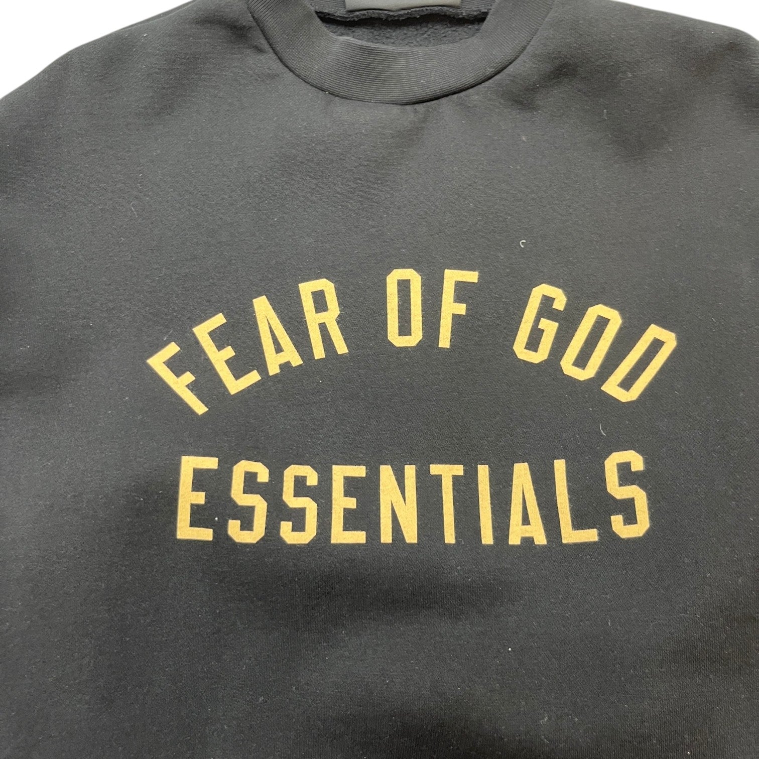 Men's Logo Print Sweatshirt Black Size S