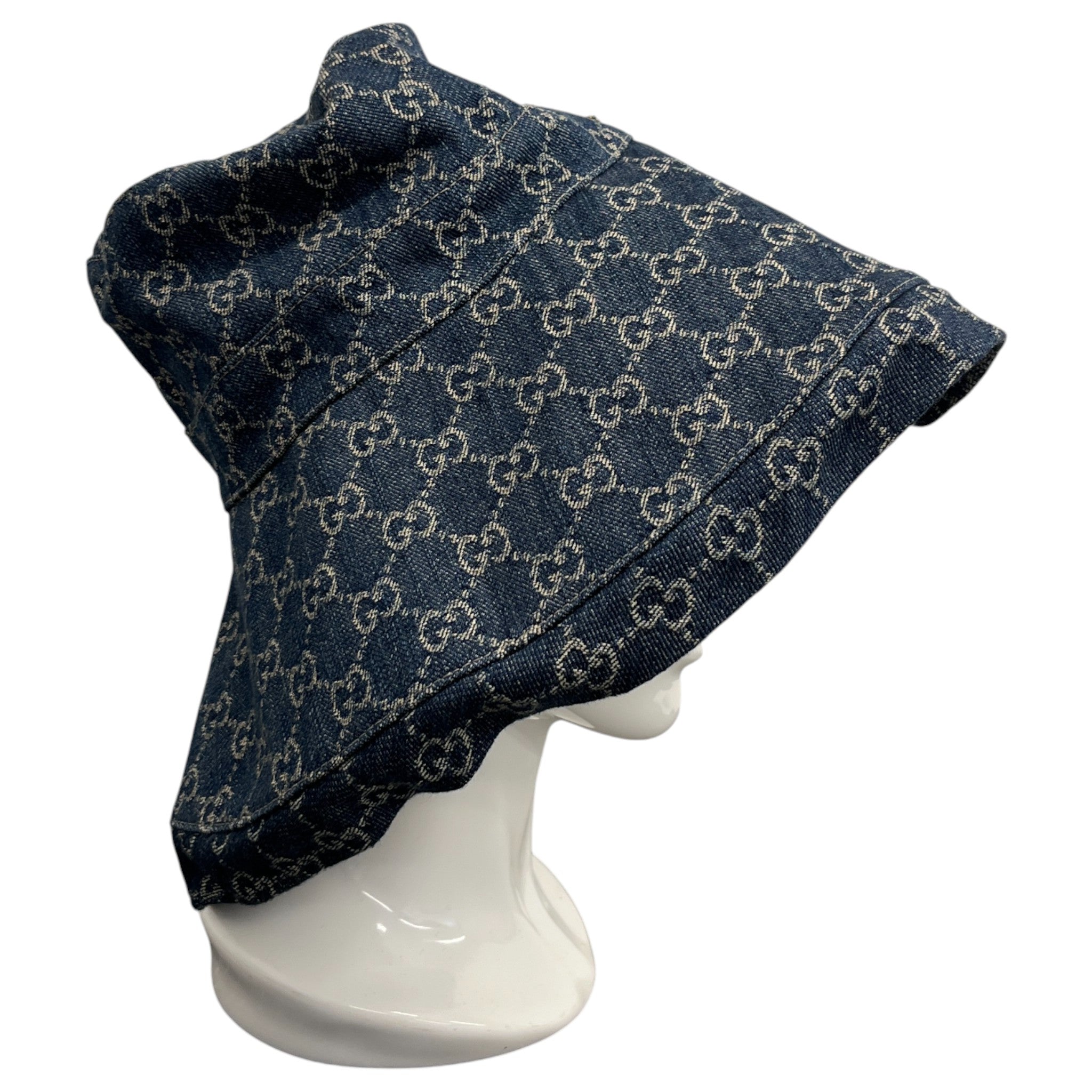 Women's Gg Supreme Wide-Brim Hat Blue Size M