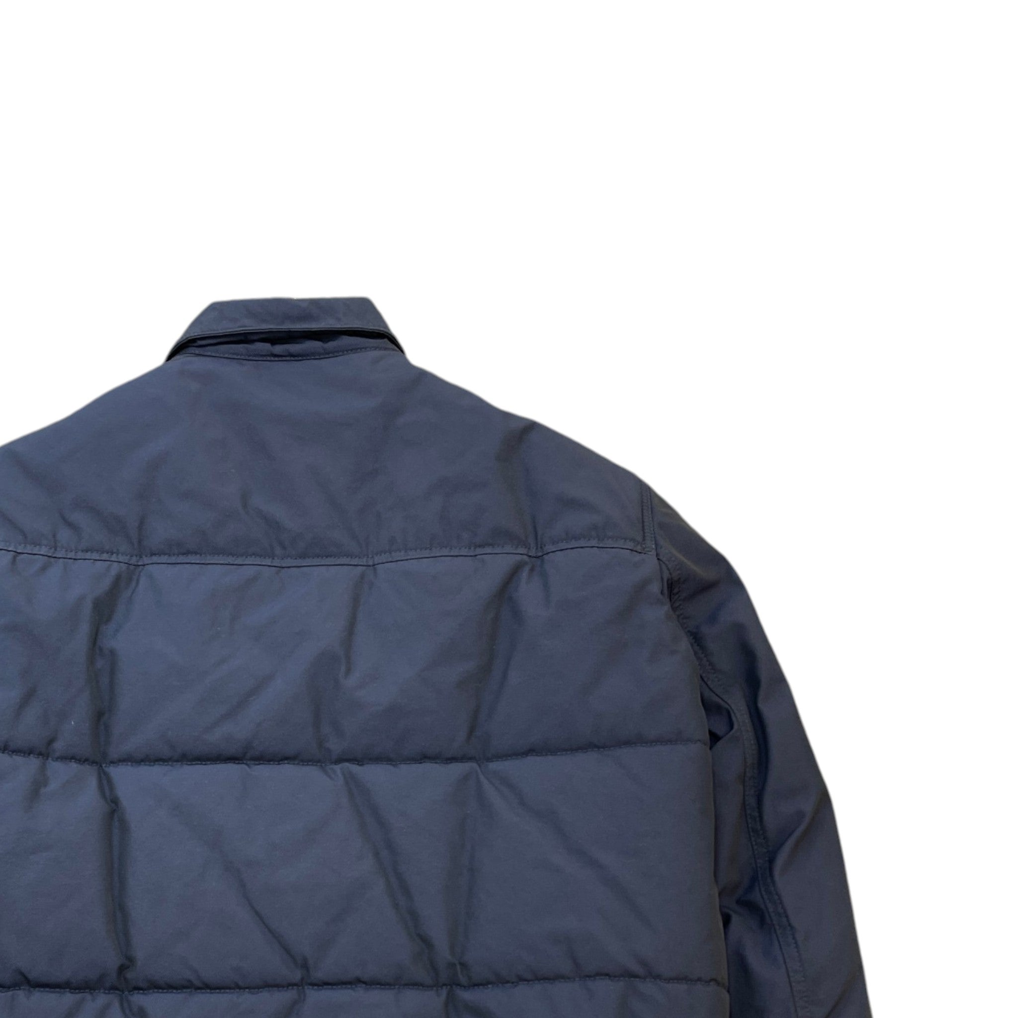 Men's Arm Logo Down Jacket Navy Size IT 48 / M