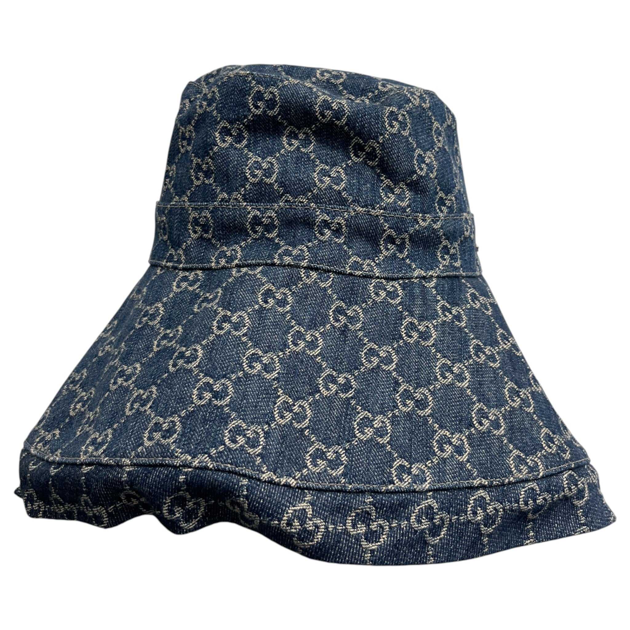 Women's Gg Supreme Wide-Brim Hat Blue Size M