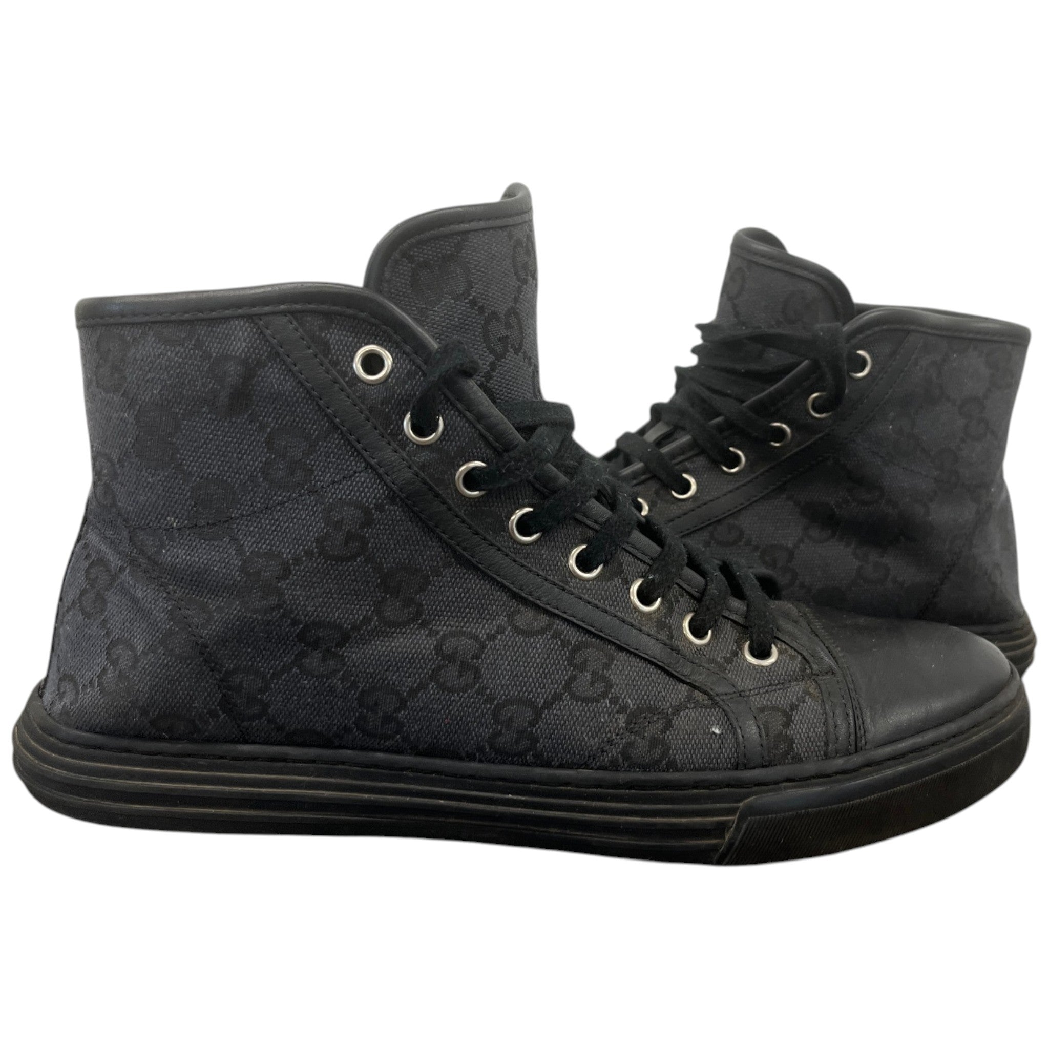 Men's Gg Supreme High Trainers Black Size EU 40.5 / UK 6.5