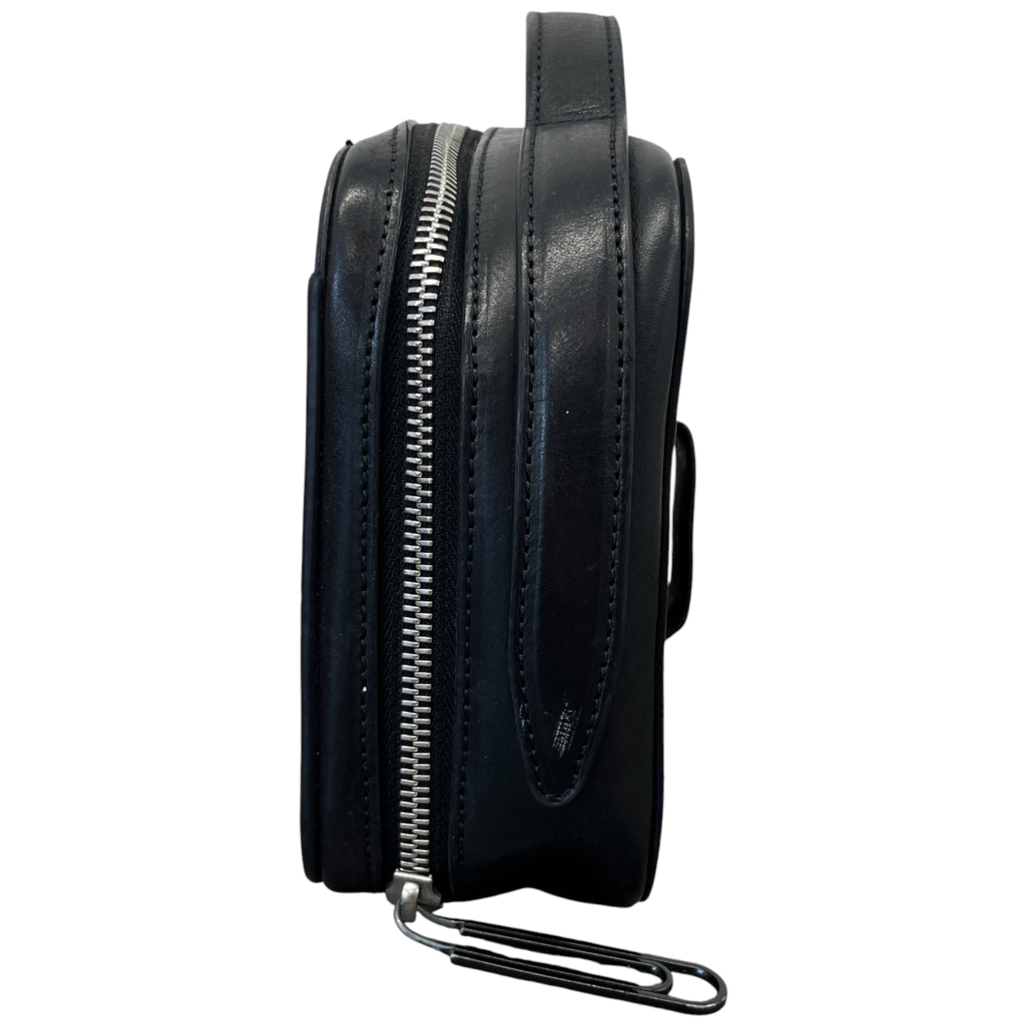 Men's Diagonal Stripe Belt Bag Black