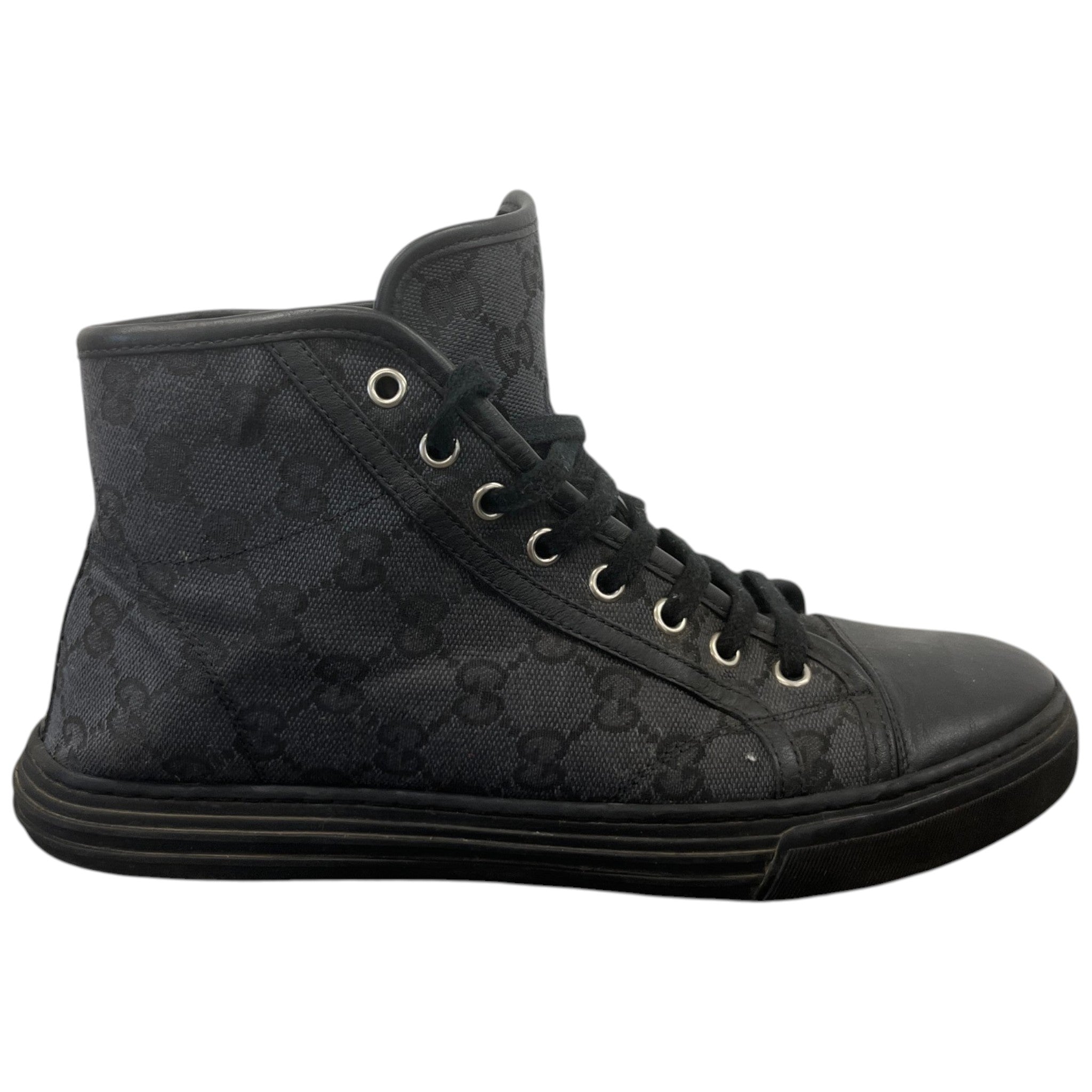 Men's Gg Supreme High Trainers Black Size EU 40.5 / UK 6.5