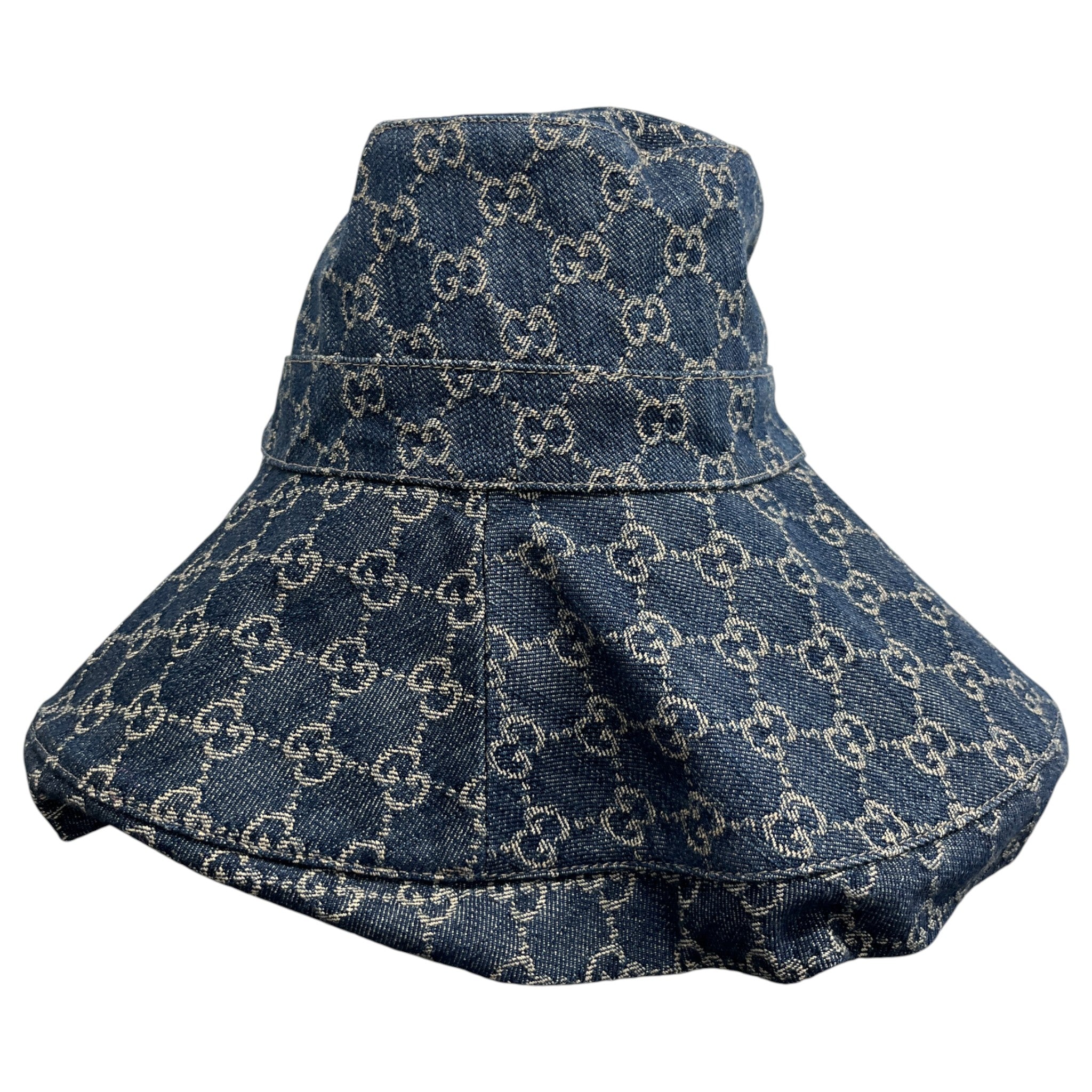 Women's Gg Supreme Wide-Brim Hat Blue Size M