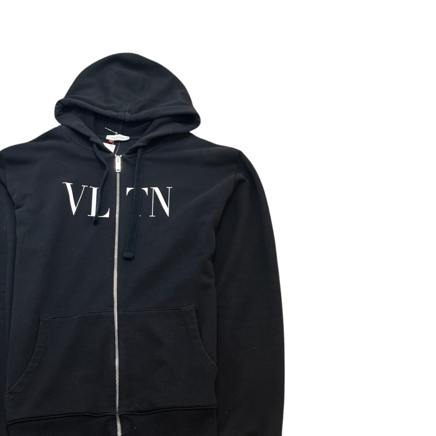 Men's Logo Print Hoodie Black Size XL