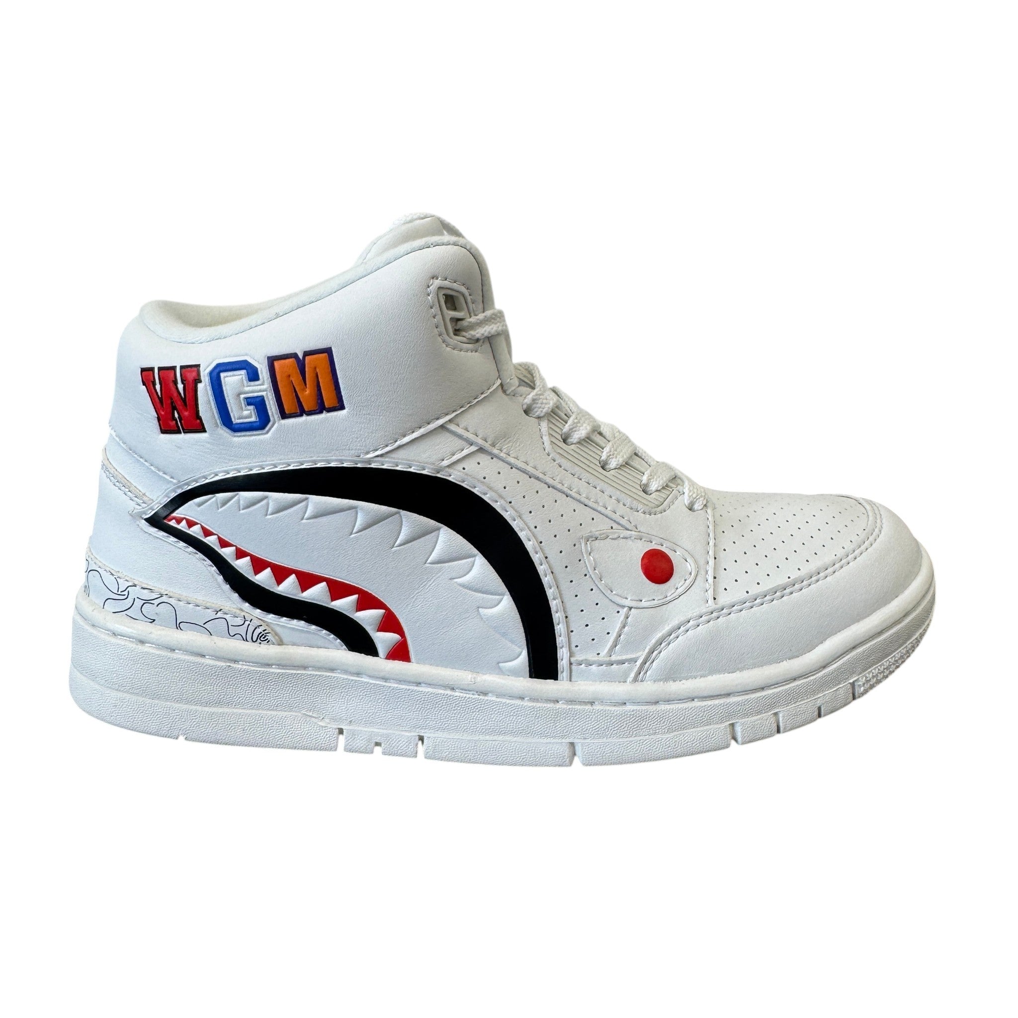Women's Shark Cloud Stas High Trainers White Size EU 38 / UK 5