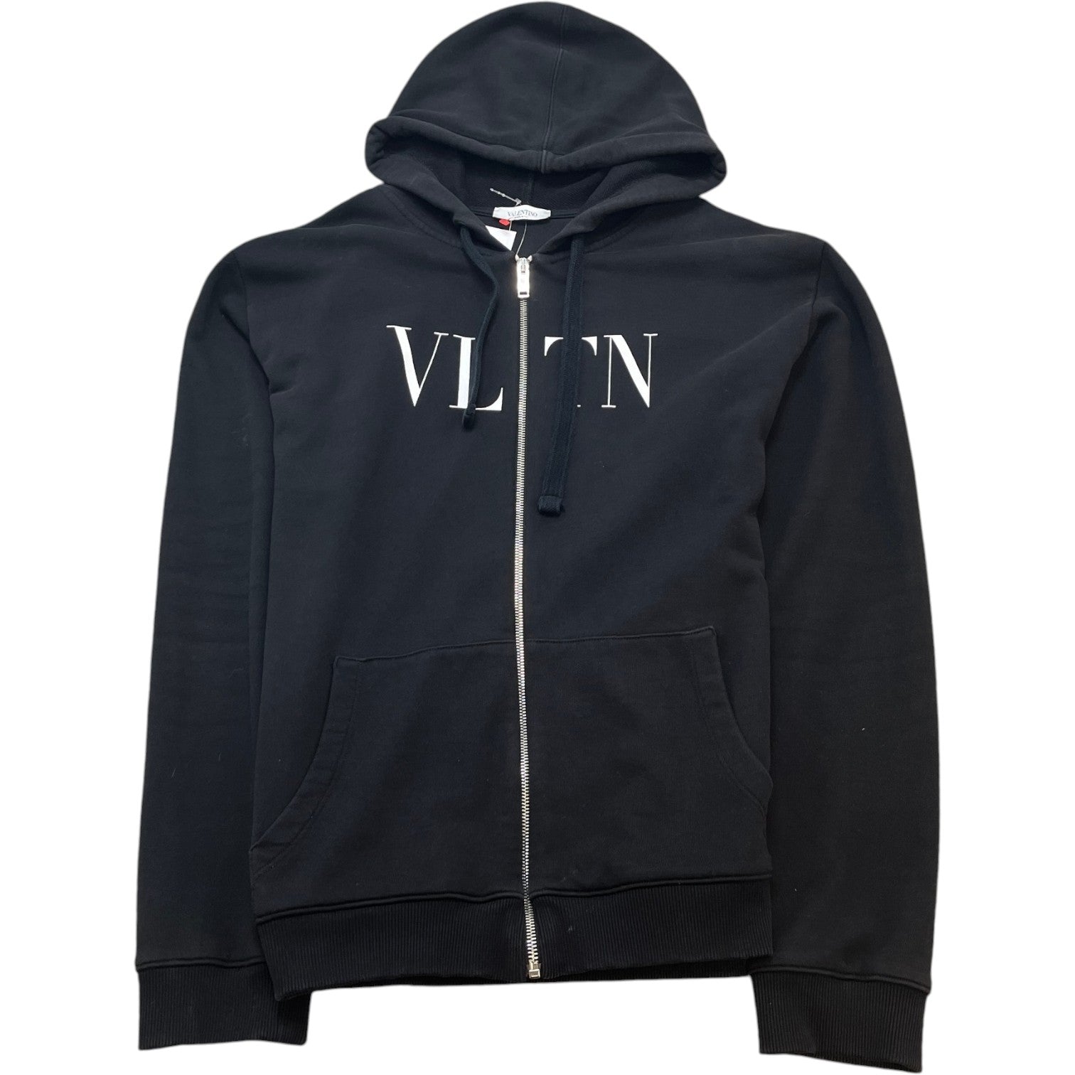 Men's Logo Print Hoodie Black Size XL