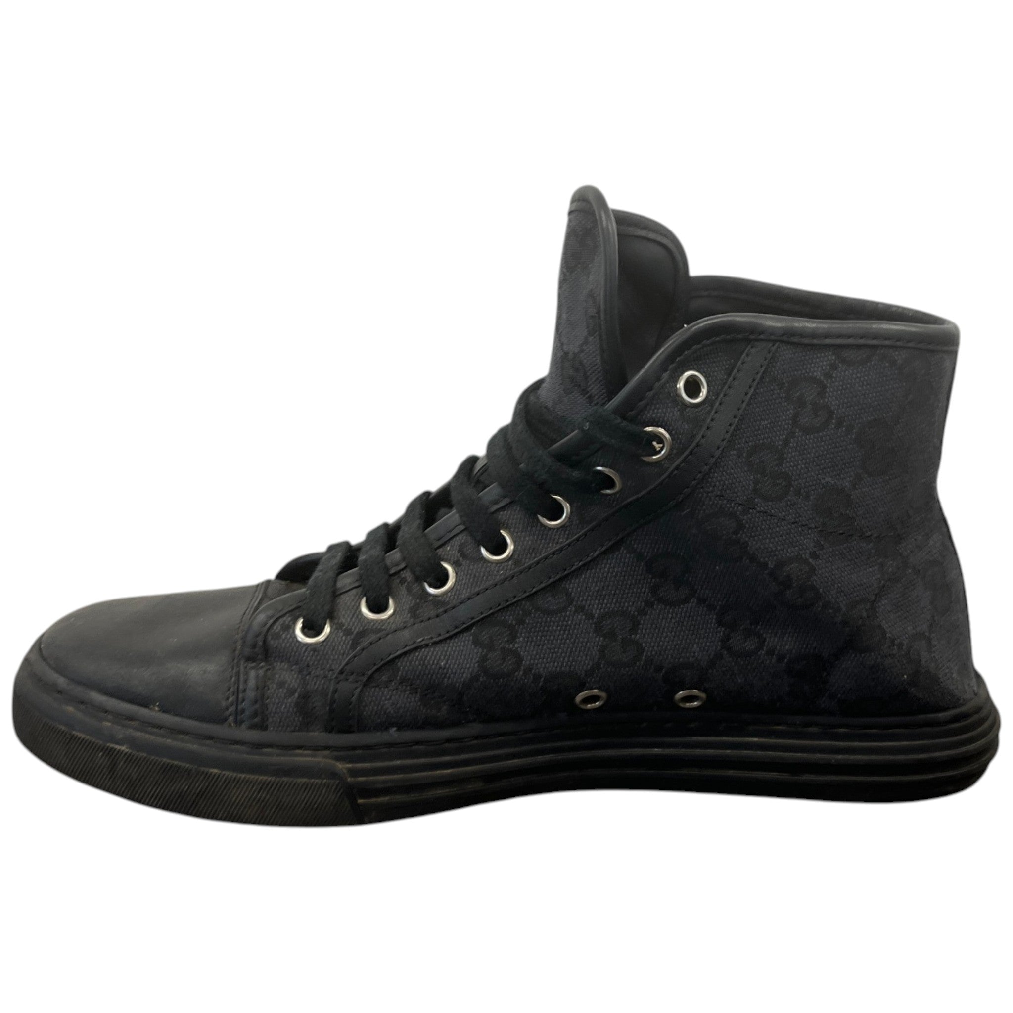 Men's Gg Supreme High Trainers Black Size EU 40.5 / UK 6.5
