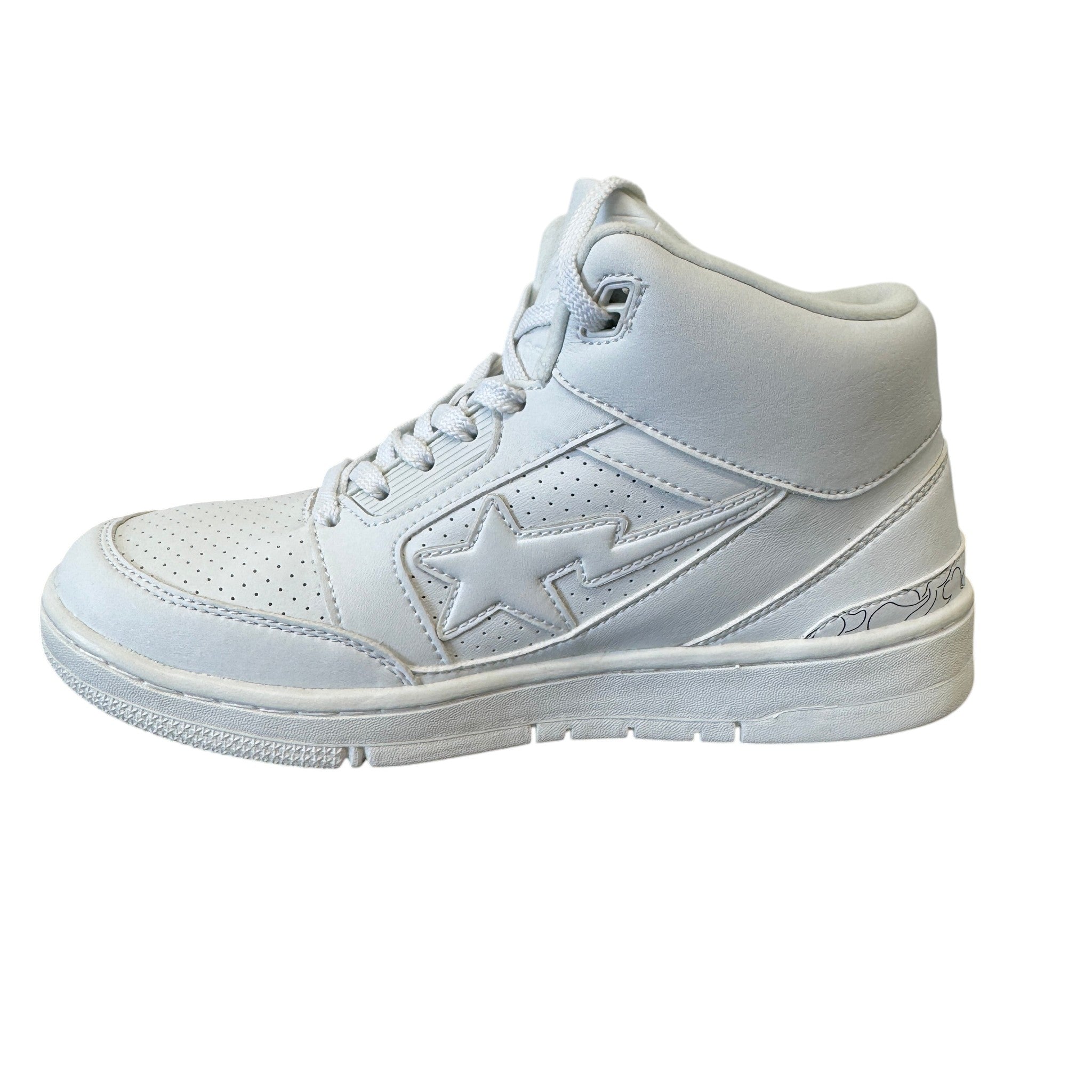Women's Shark Cloud Stas High Trainers White Size EU 38 / UK 5