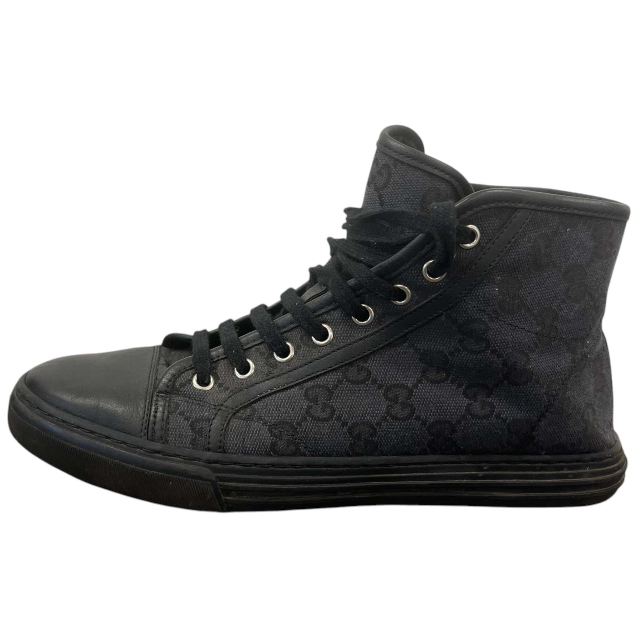 Men's Gg Supreme High Trainers Black Size EU 40.5 / UK 6.5