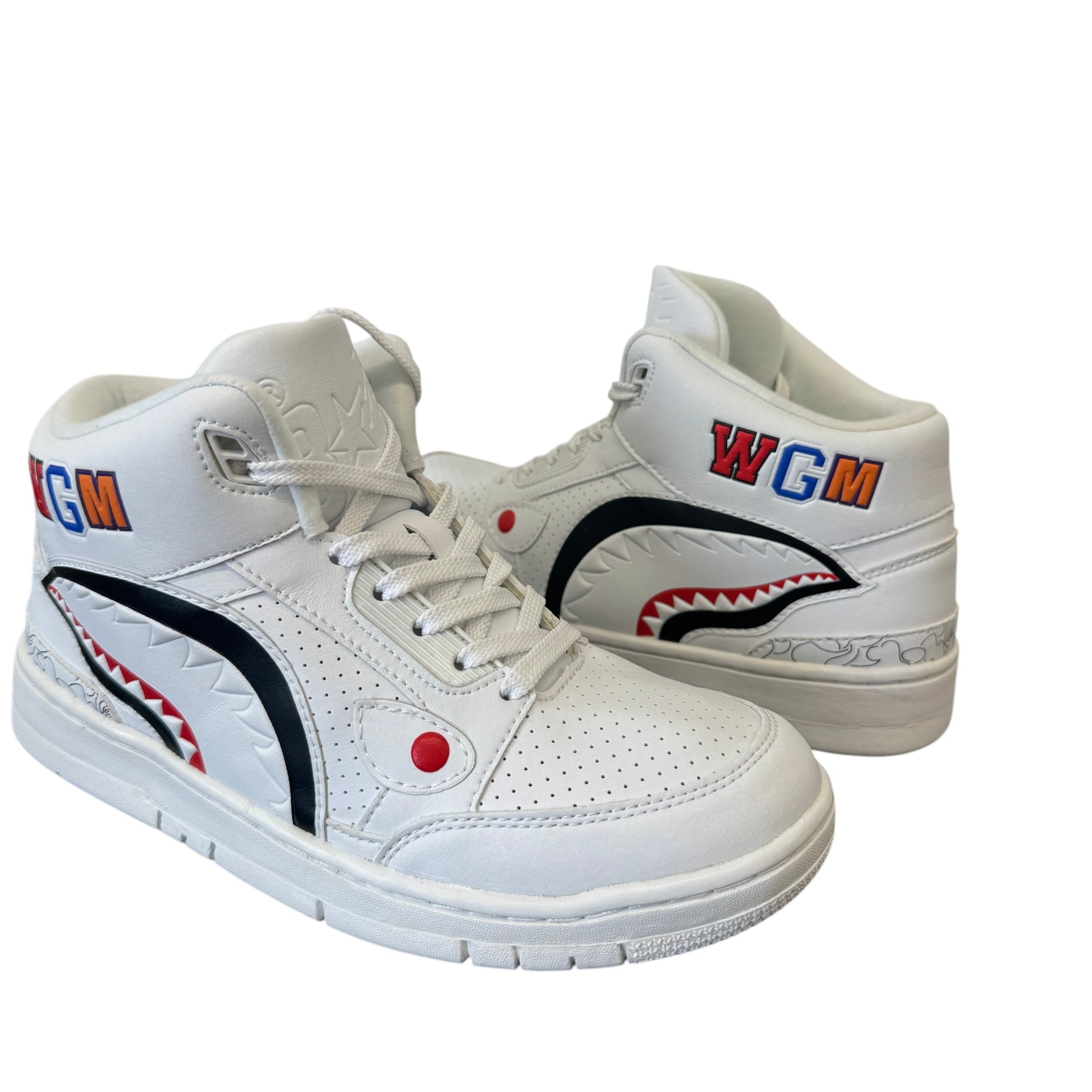 Women's Shark Cloud Stas High Trainers White Size EU 38 / UK 5