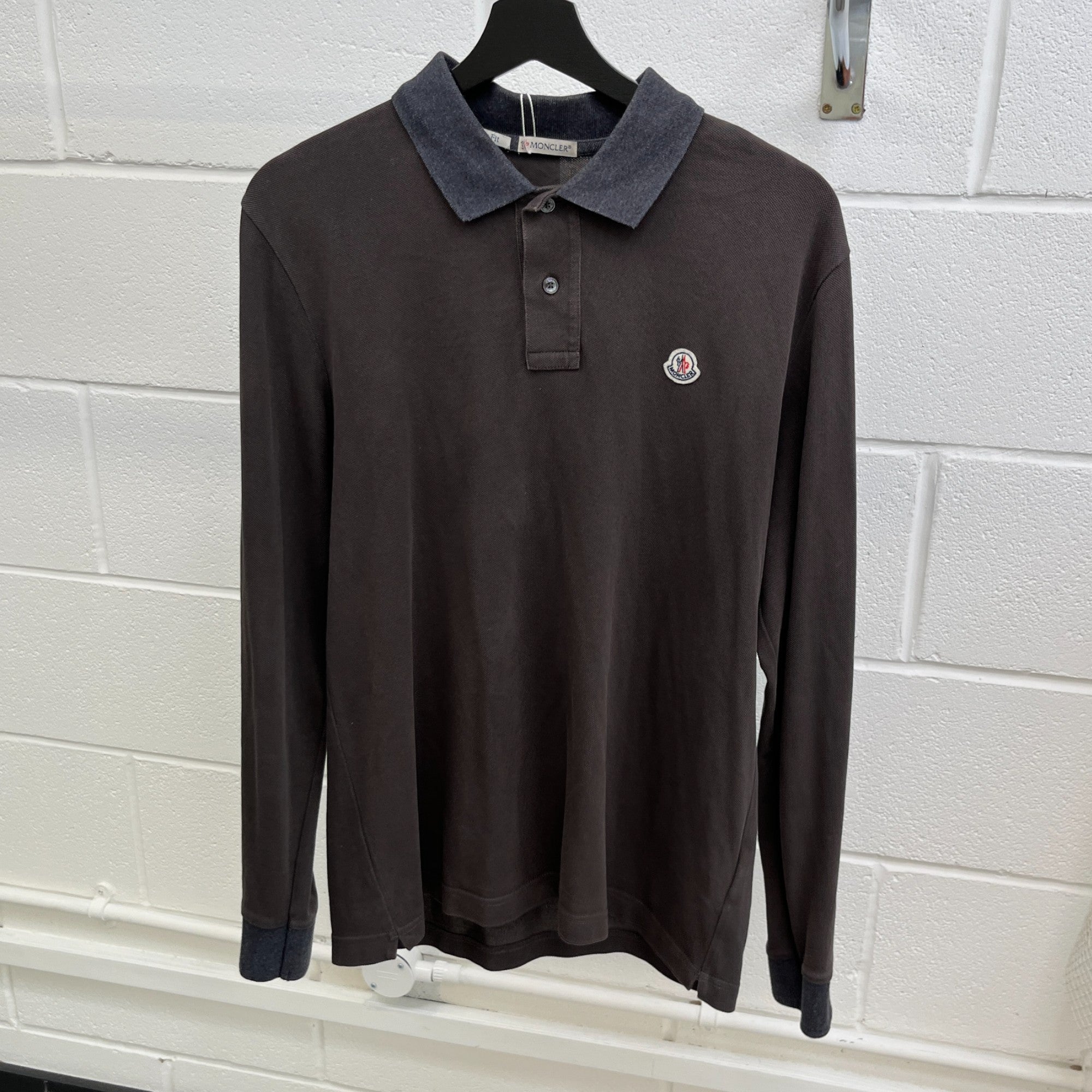 Men's Maglia Polo Shirt Brown Size L