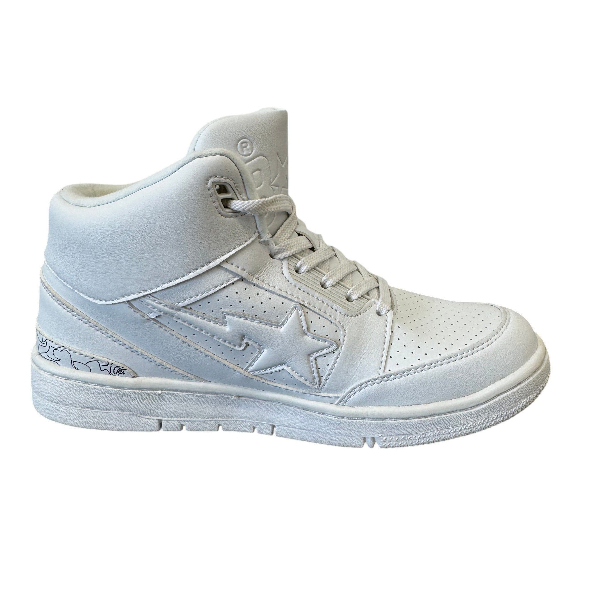 Women's Shark Cloud Stas High Trainers White Size EU 38 / UK 5