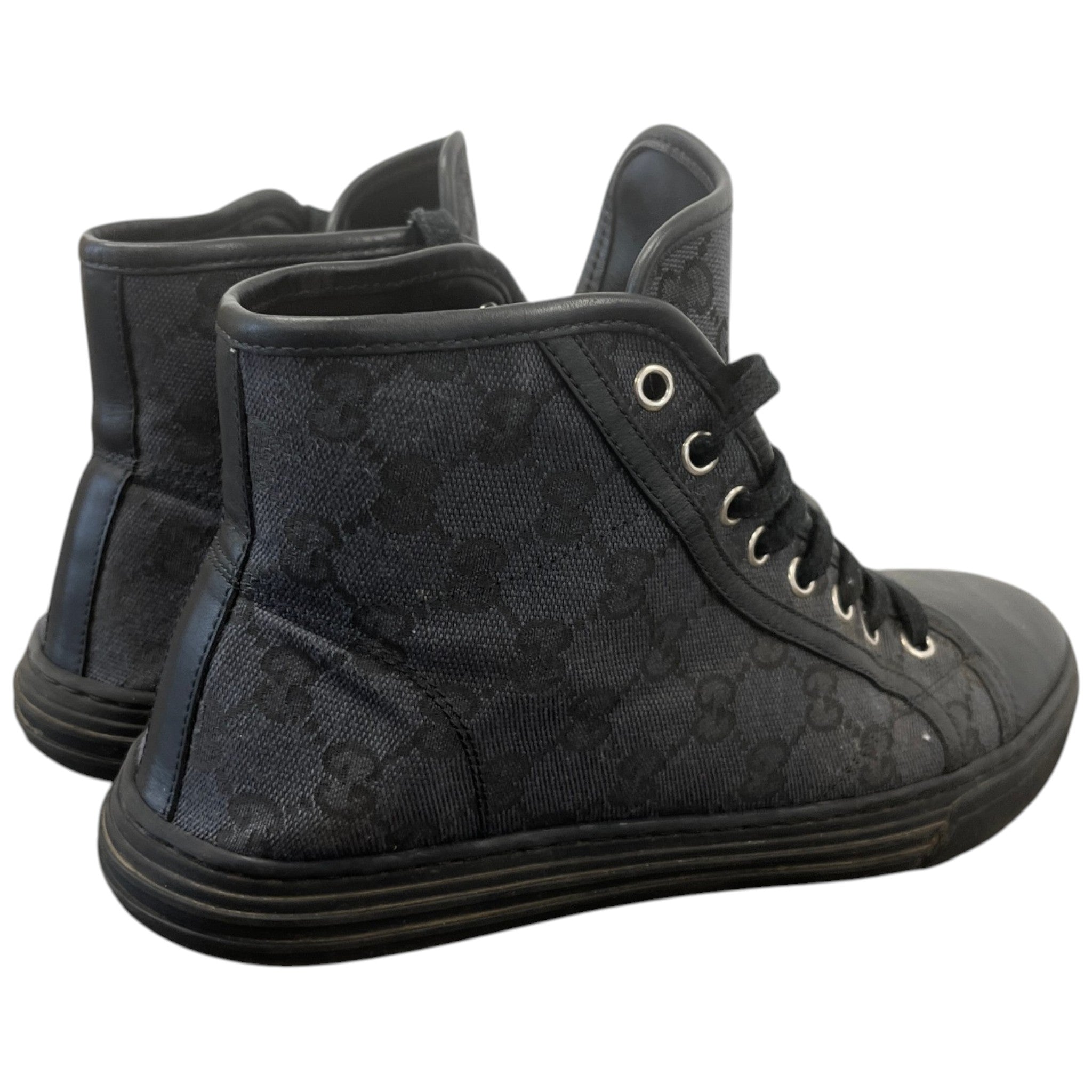 Men's Gg Supreme High Trainers Black Size EU 40.5 / UK 6.5