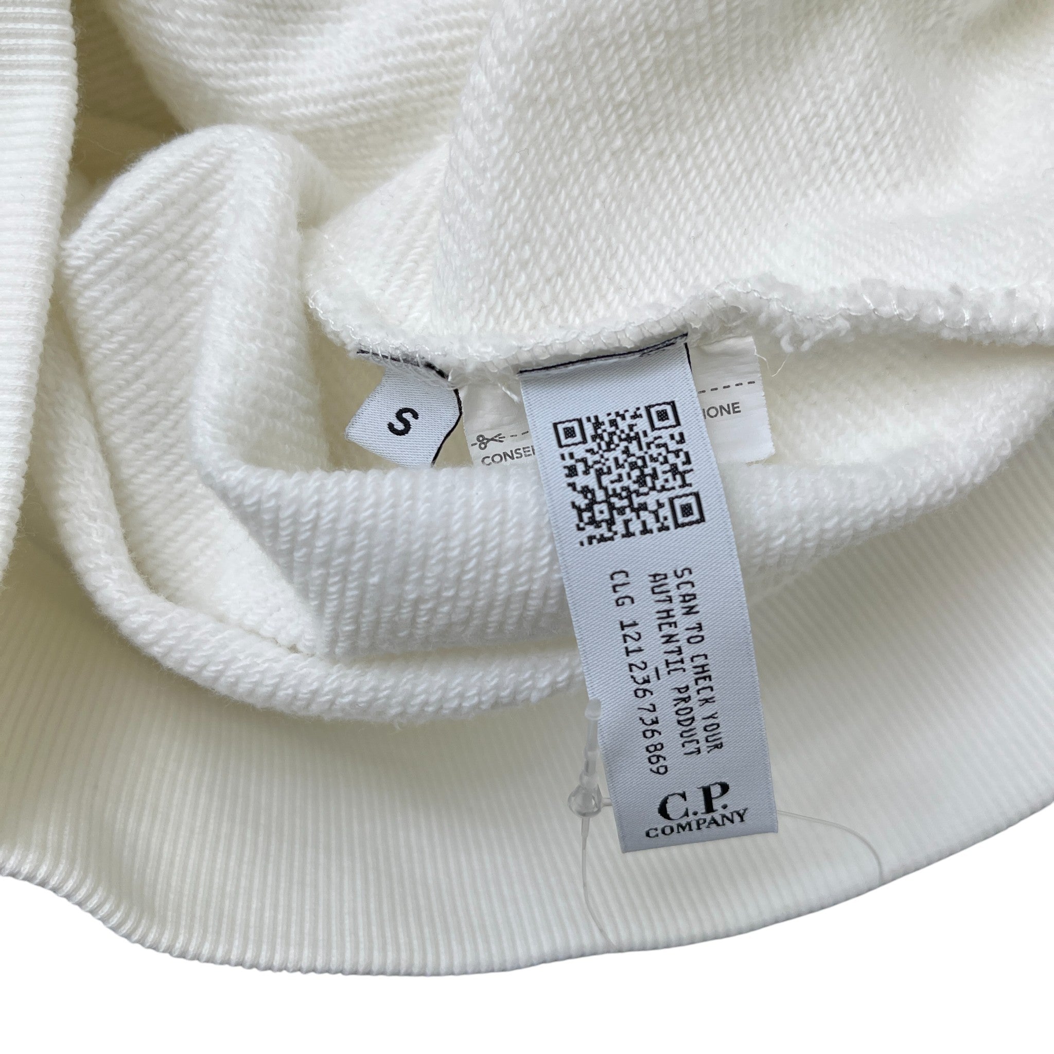 Men's Lens Hoodie White Size S
