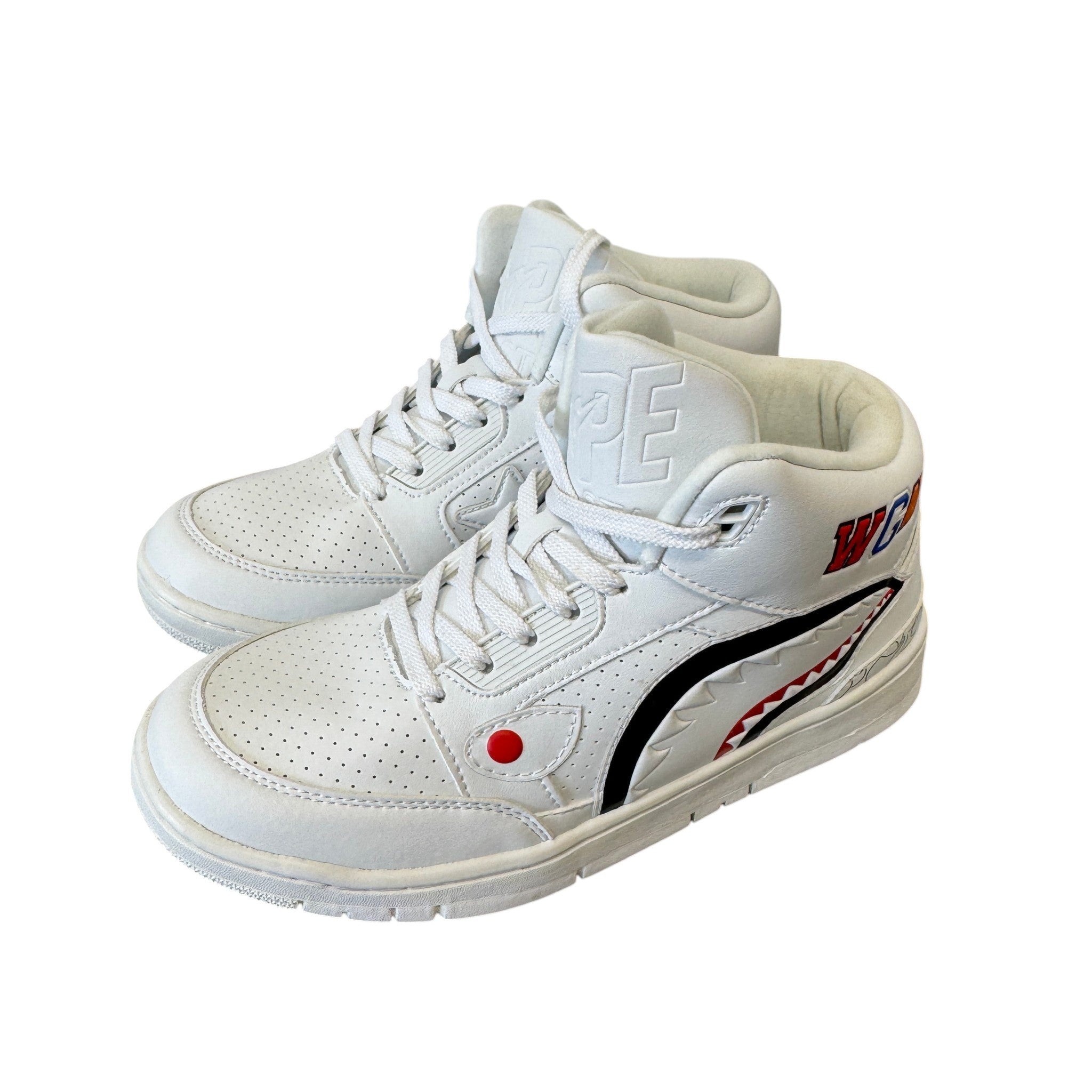 Women's Shark Cloud Stas High Trainers White Size EU 38 / UK 5