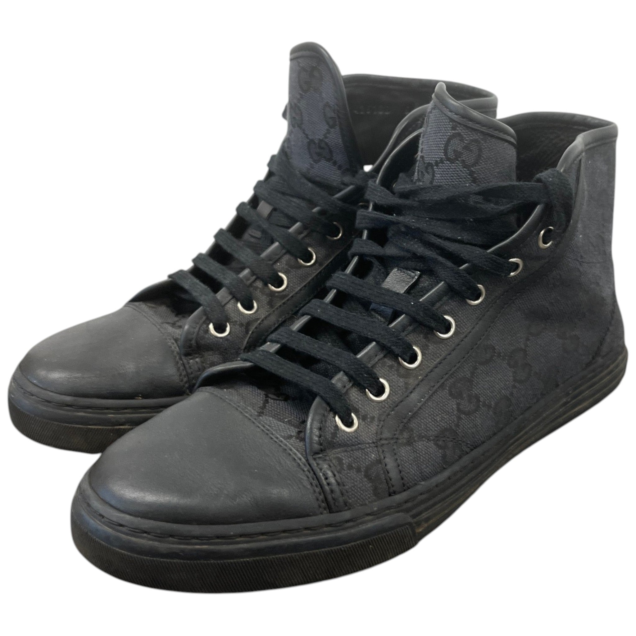 Men's Gg Supreme High Trainers Black Size EU 40.5 / UK 6.5