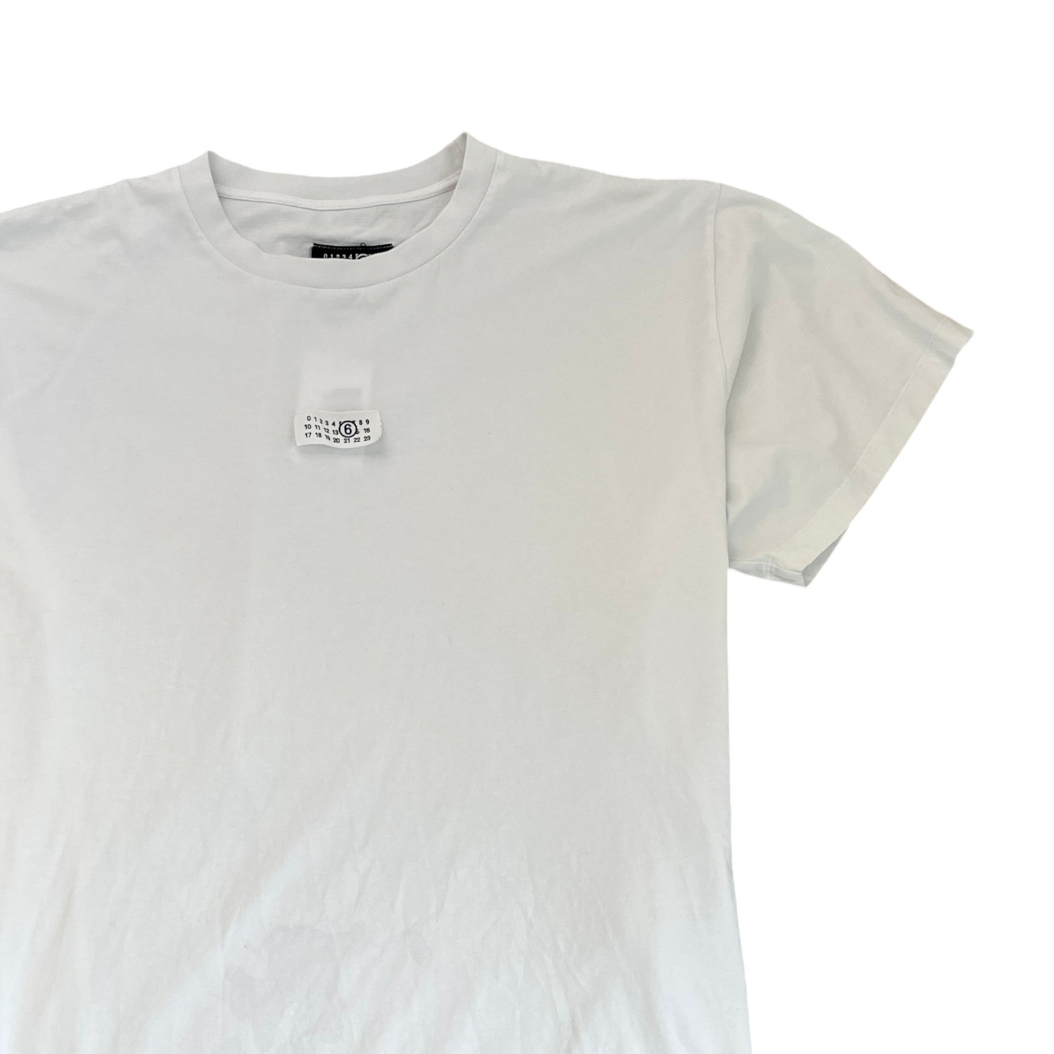 Men's Mm6 Numberic Tab T-Shirt White Size XL