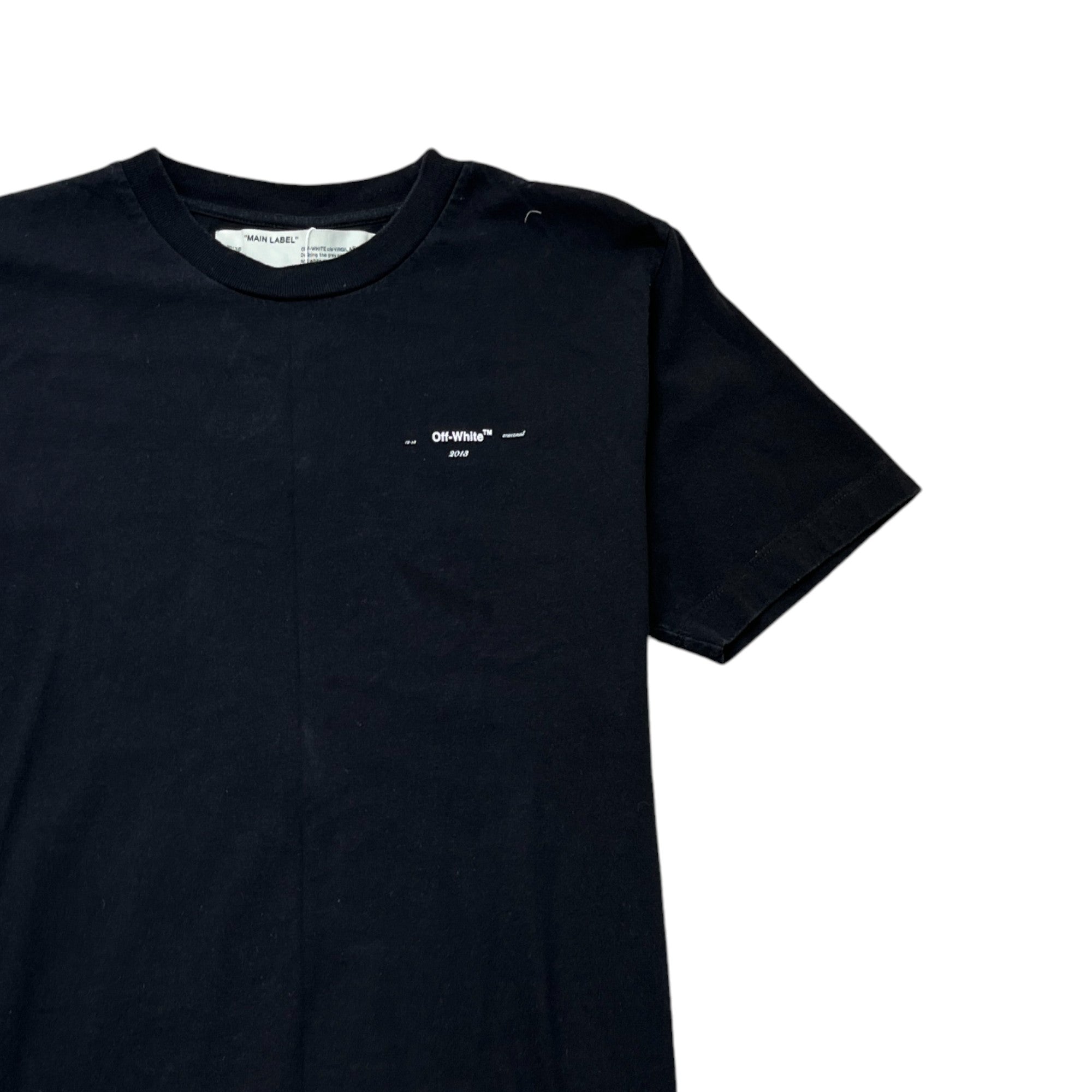 Men's Cutout Arrows T-Shirt Black Size M