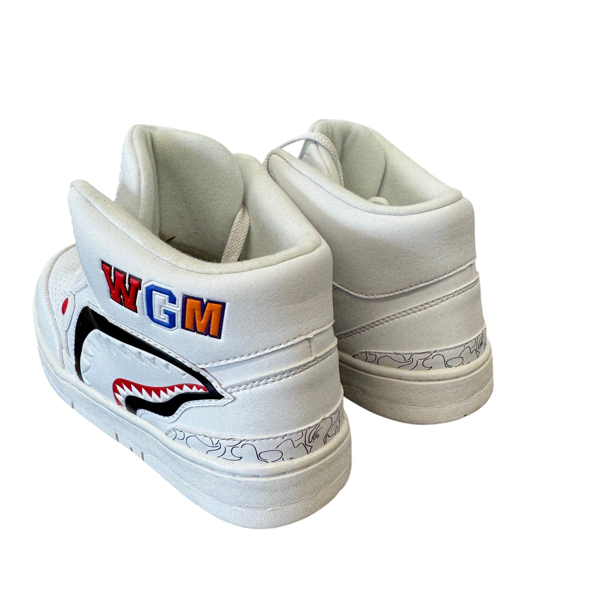Women's Shark Cloud Stas High Trainers White Size EU 38 / UK 5