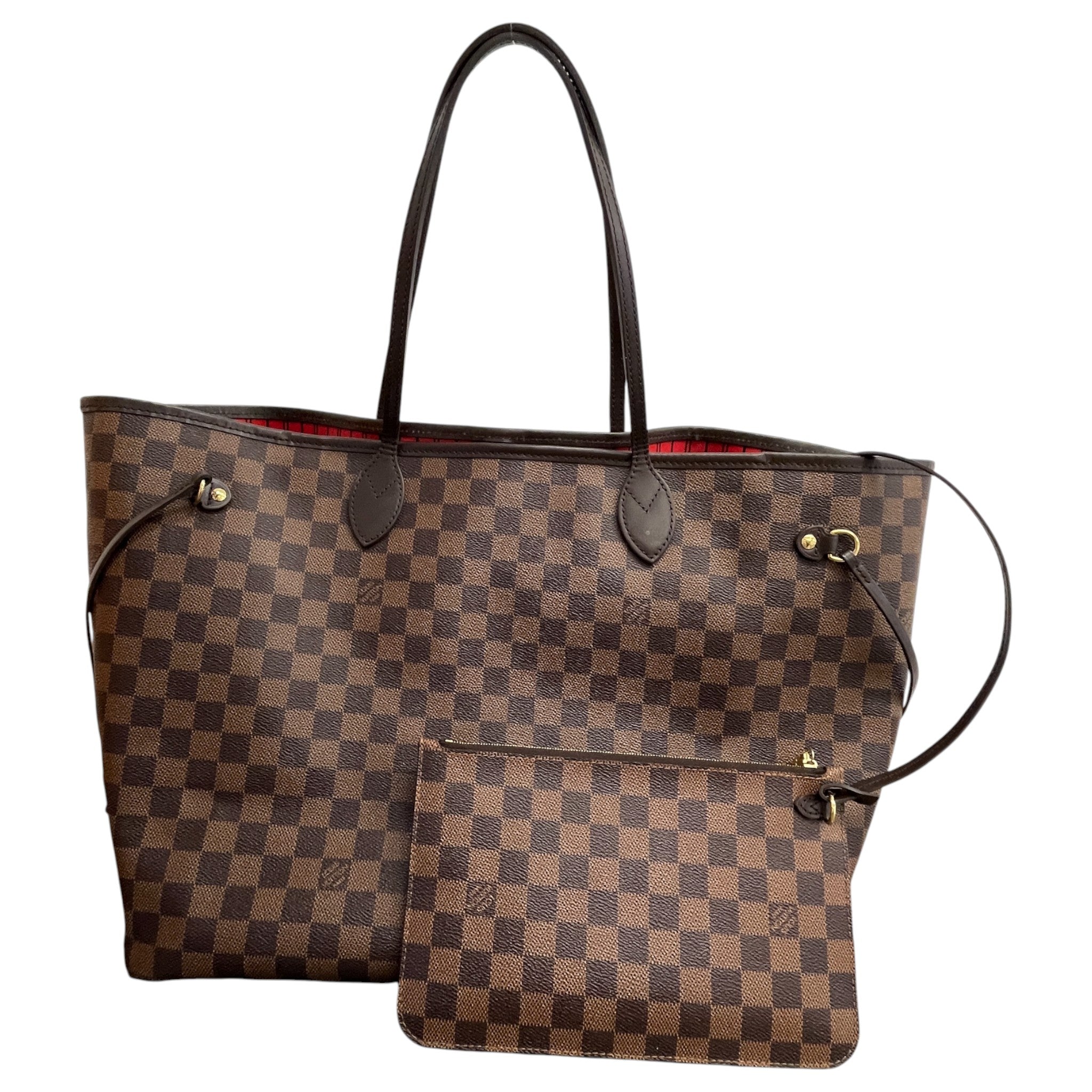 Women's Damier Ebene Neverfull Gm Tote Bag Brown