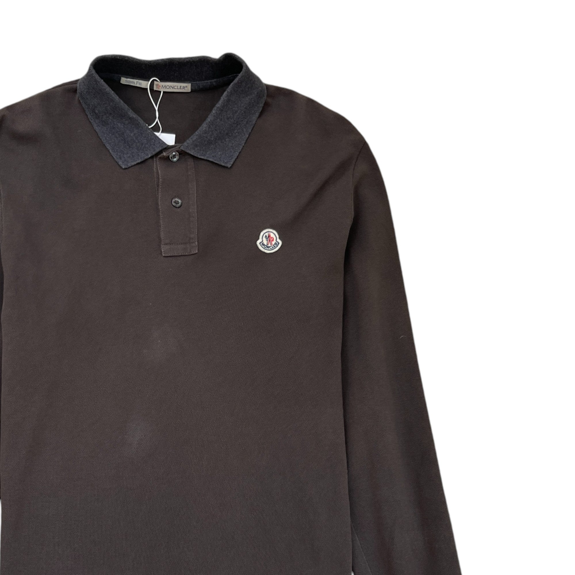 Men's Maglia Polo Shirt Brown Size L