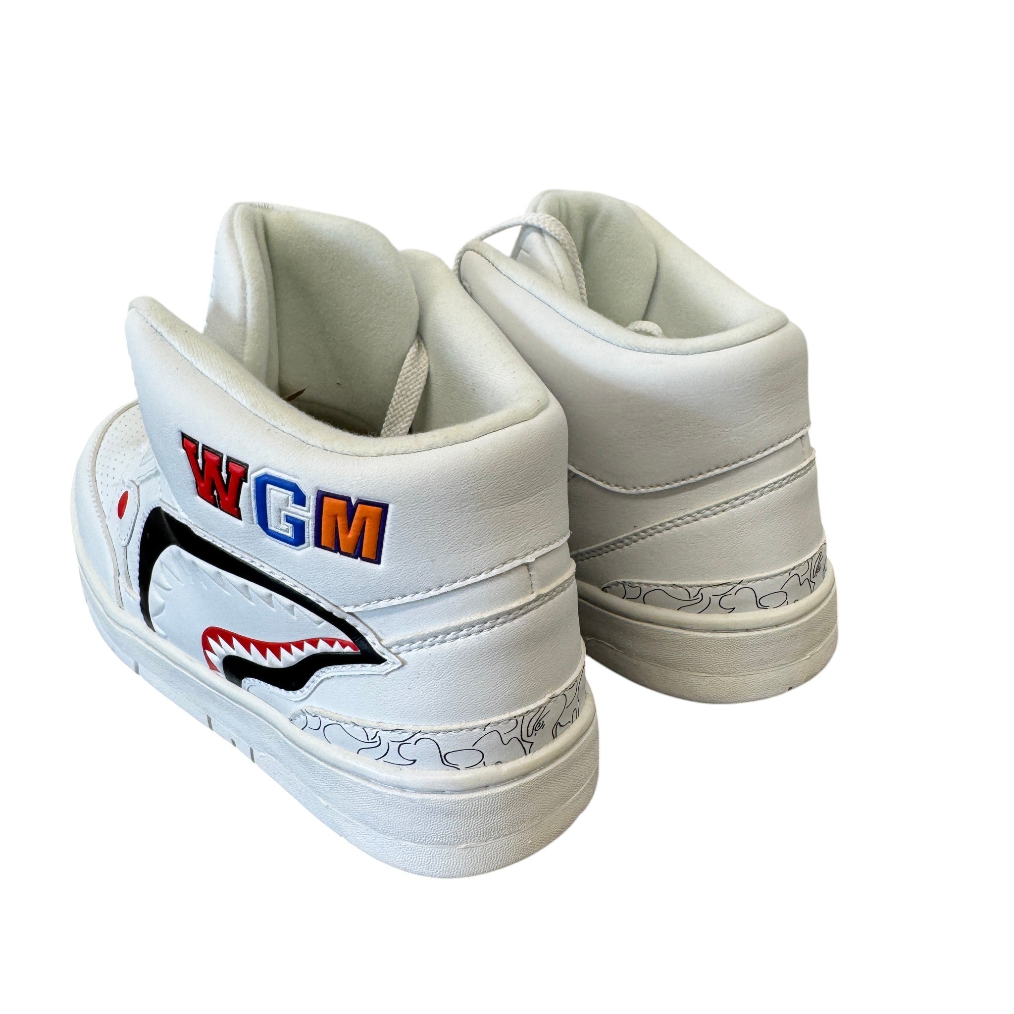 Women's Shark Cloud Stas High Trainers White Size EU 38 / UK 5
