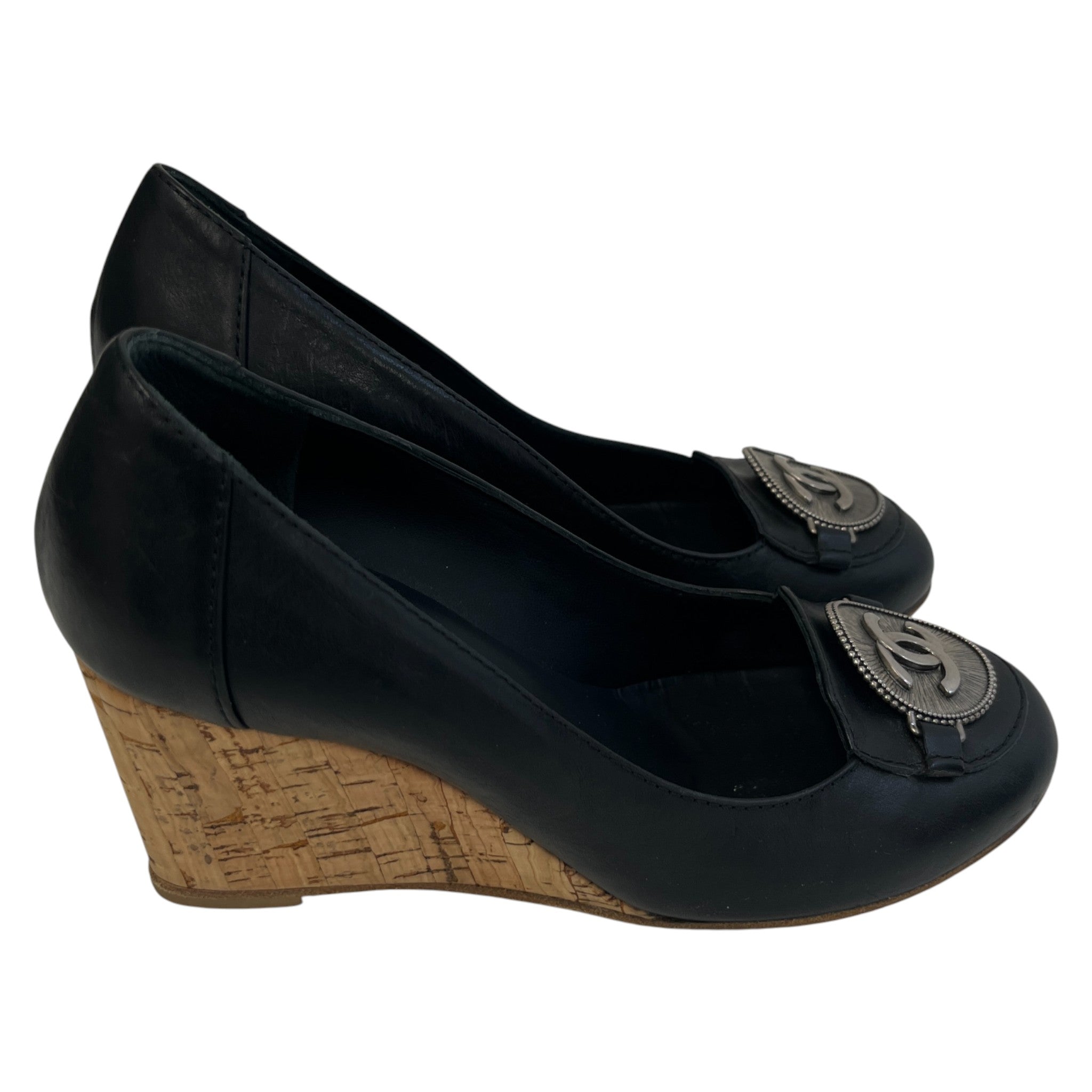 Women's Cc Wedge Mules Black Size EU 35.5 / UK 2.5