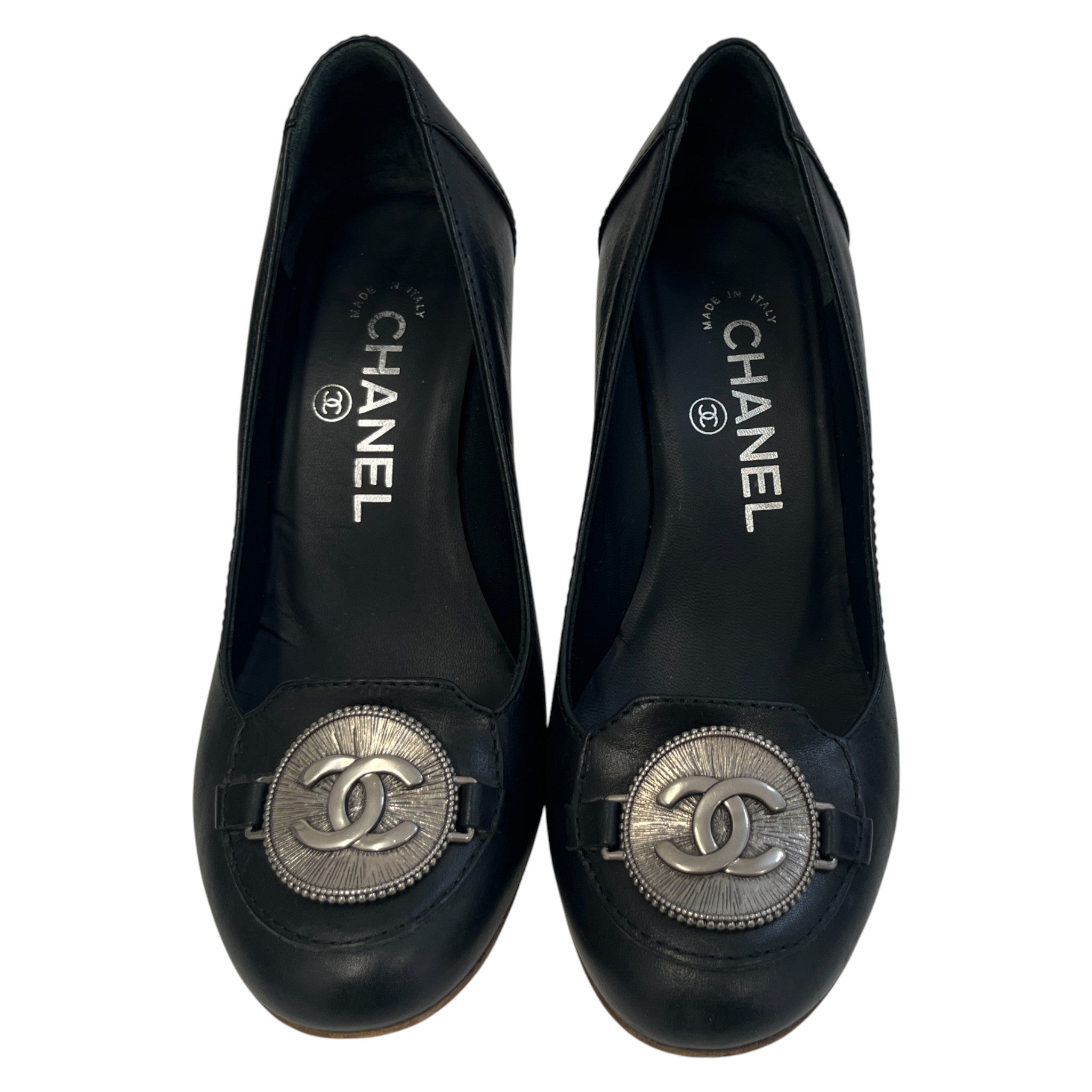 Women's Cc Wedge Mules Black Size EU 35.5 / UK 2.5