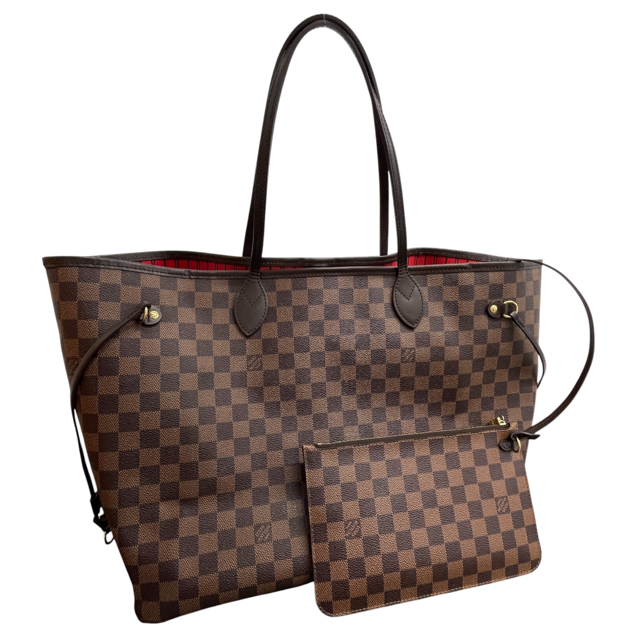 Women's Damier Ebene Neverfull Gm Tote Bag Brown