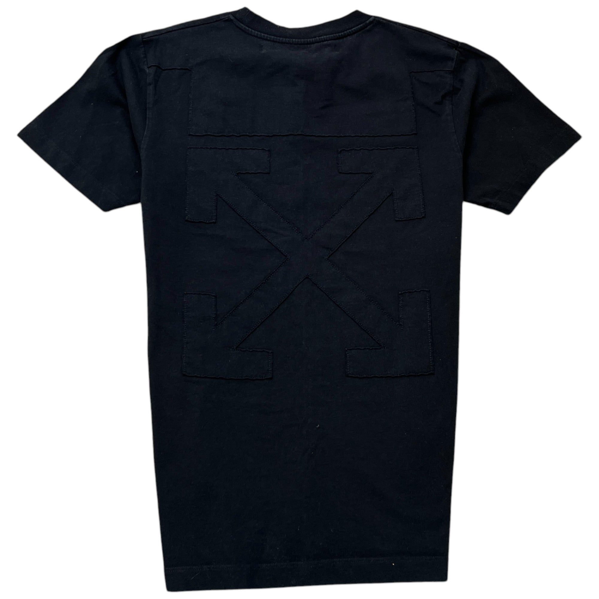 Men's Cutout Arrows T-Shirt Black Size M