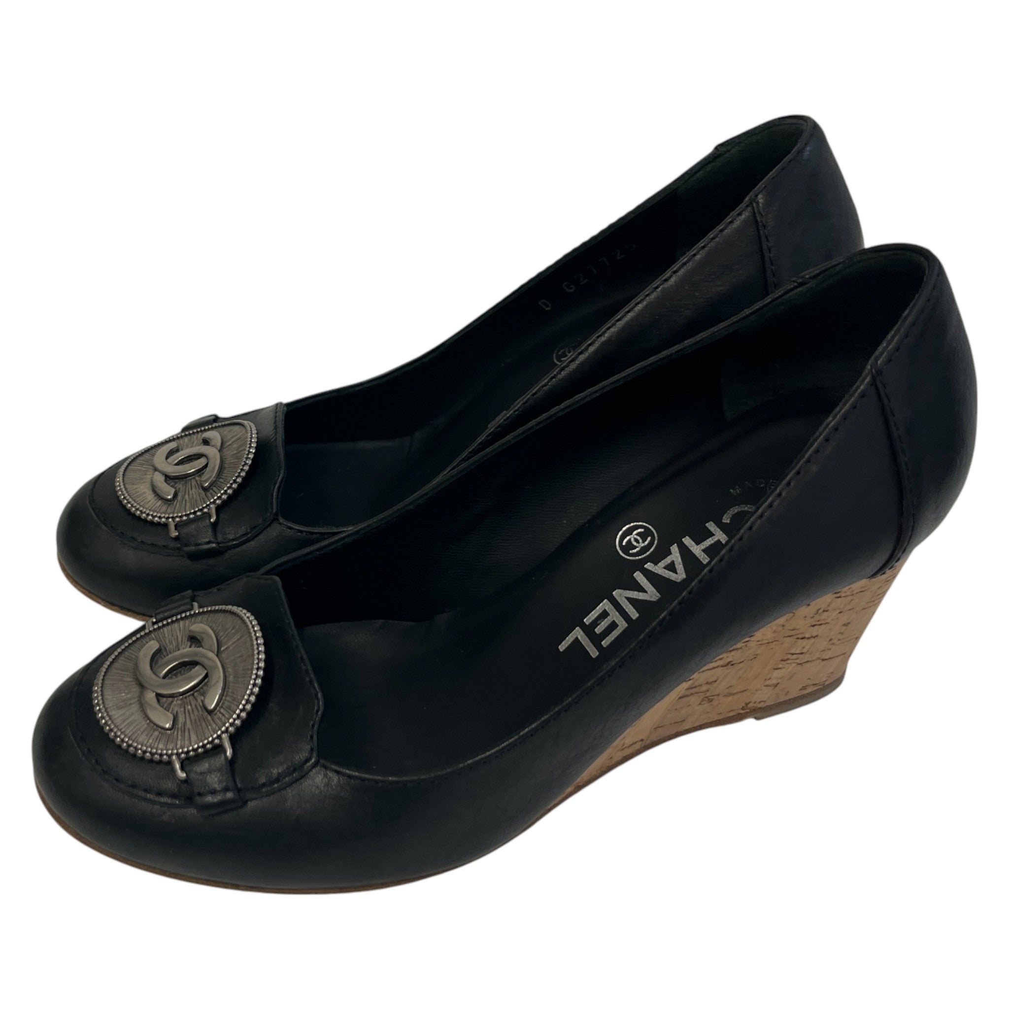 Women's Cc Wedge Mules Black Size EU 35.5 / UK 2.5