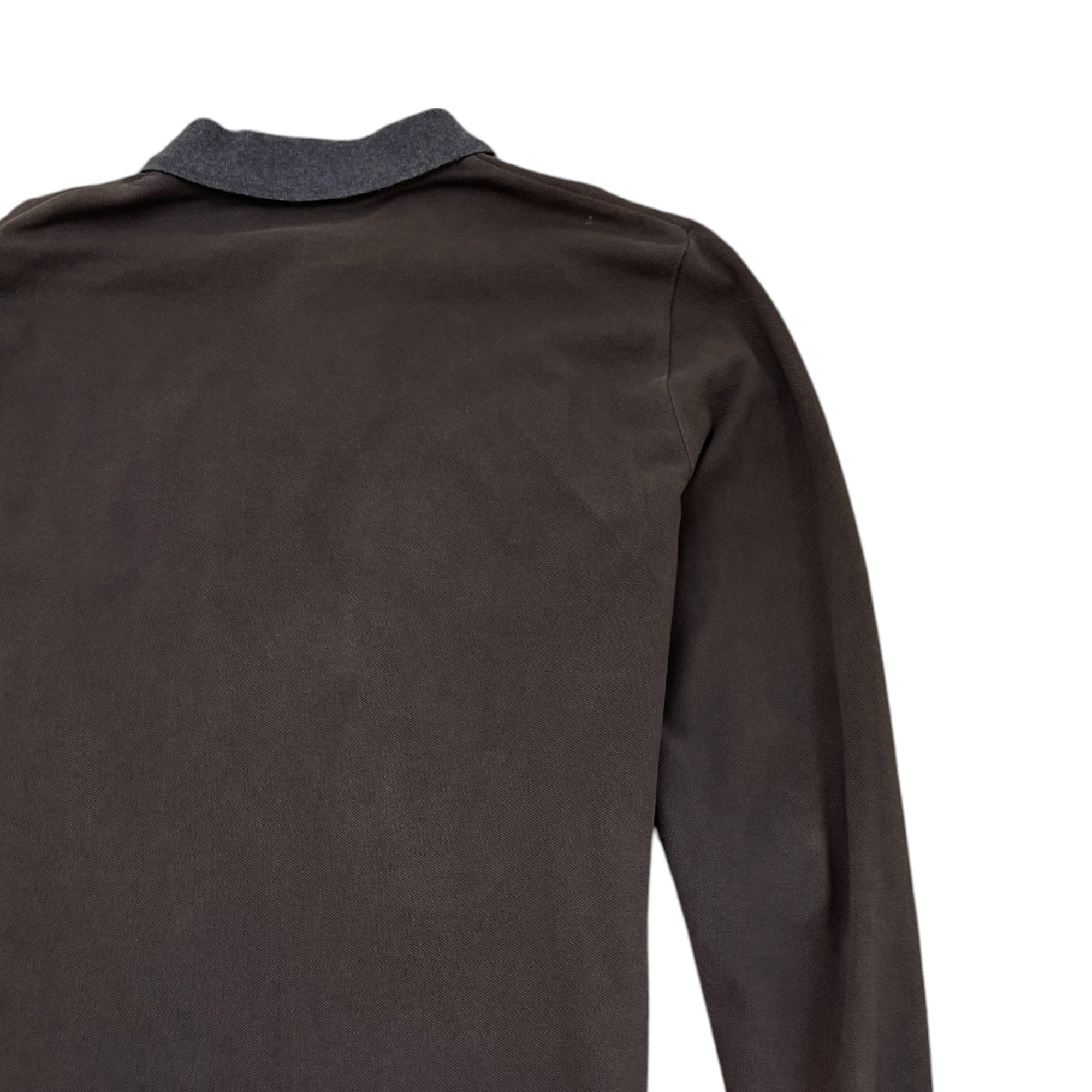 Men's Maglia Polo Shirt Brown Size L