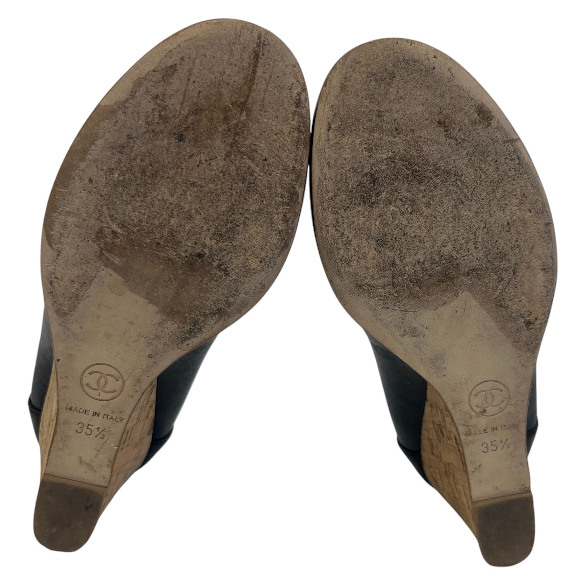 Women's Cc Wedge Mules Black Size EU 35.5 / UK 2.5