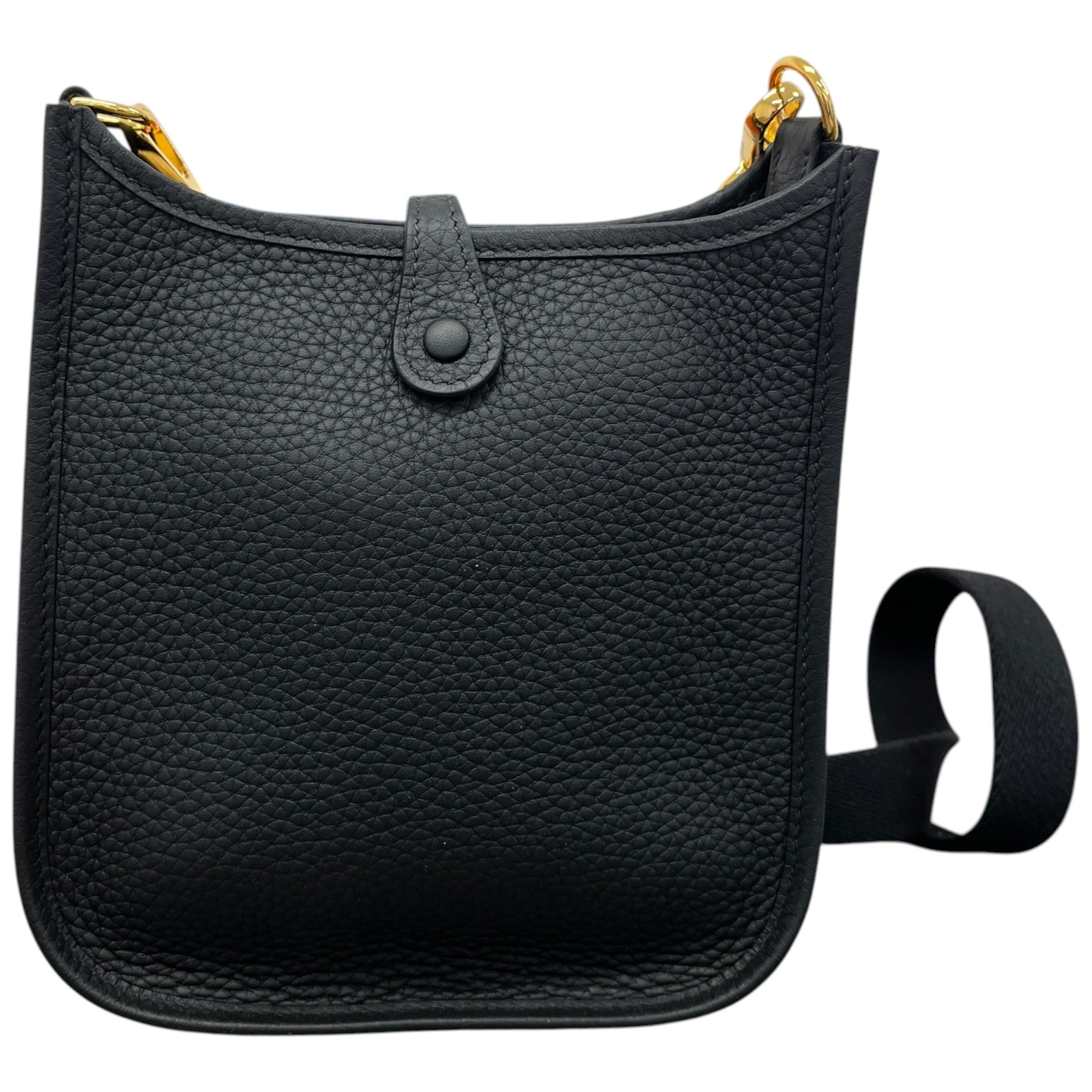 Women's Mini Evelyne 16 Clemence Leather Noir Handbag Black