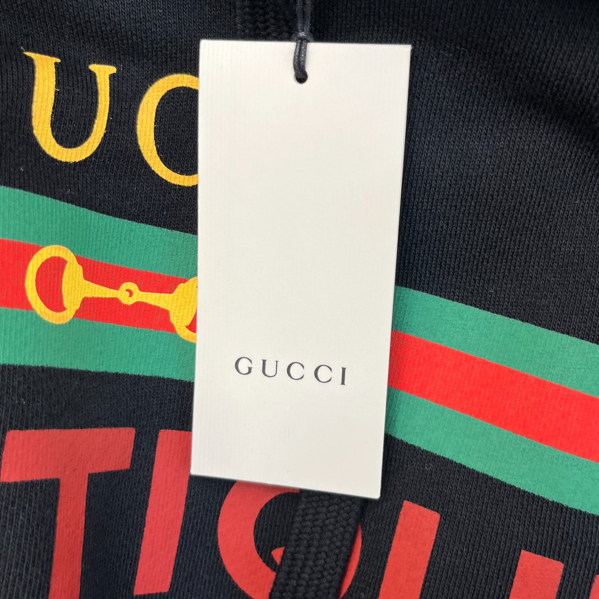 Men's Web Logo Hoodie Black Size M