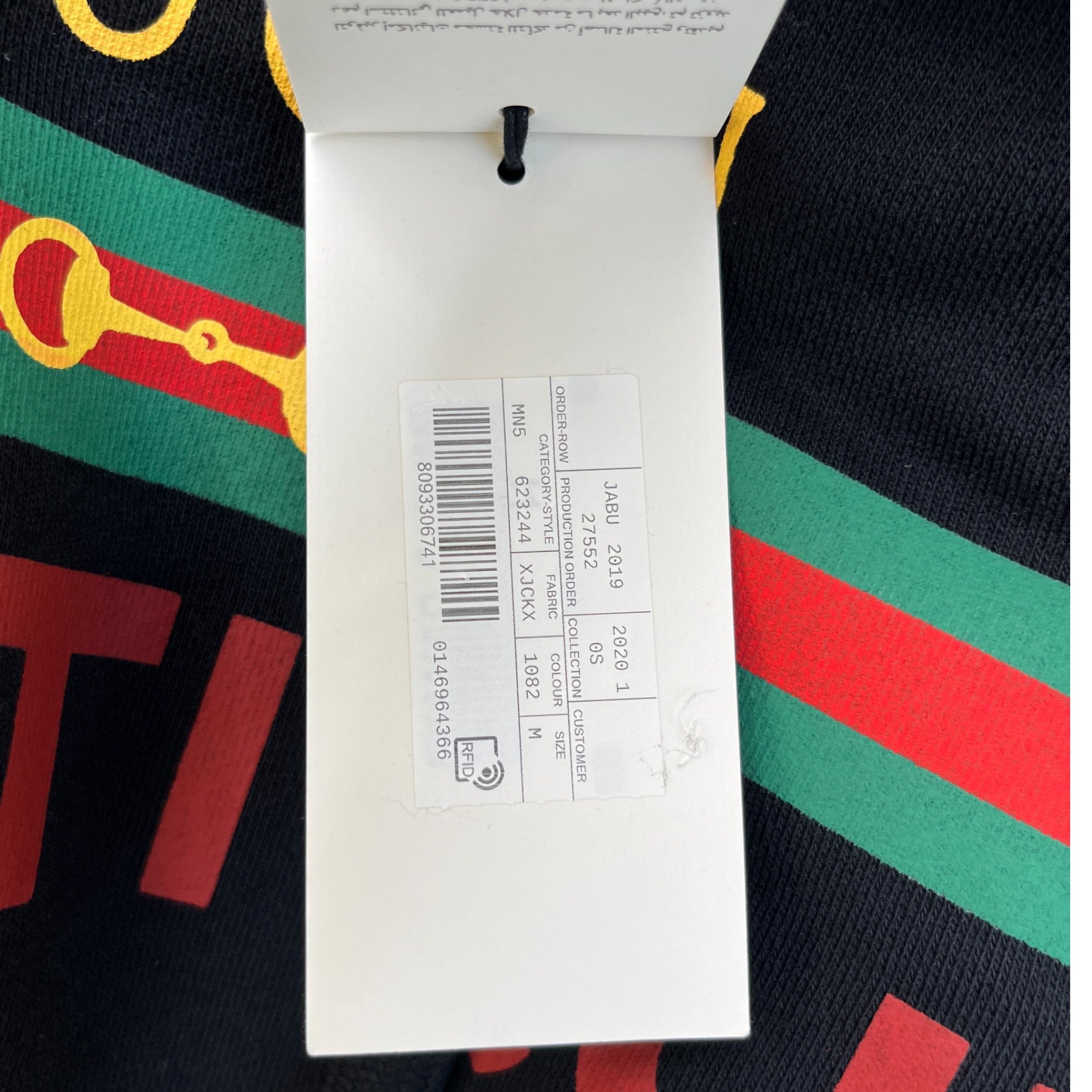 Men's Web Logo Hoodie Black Size M